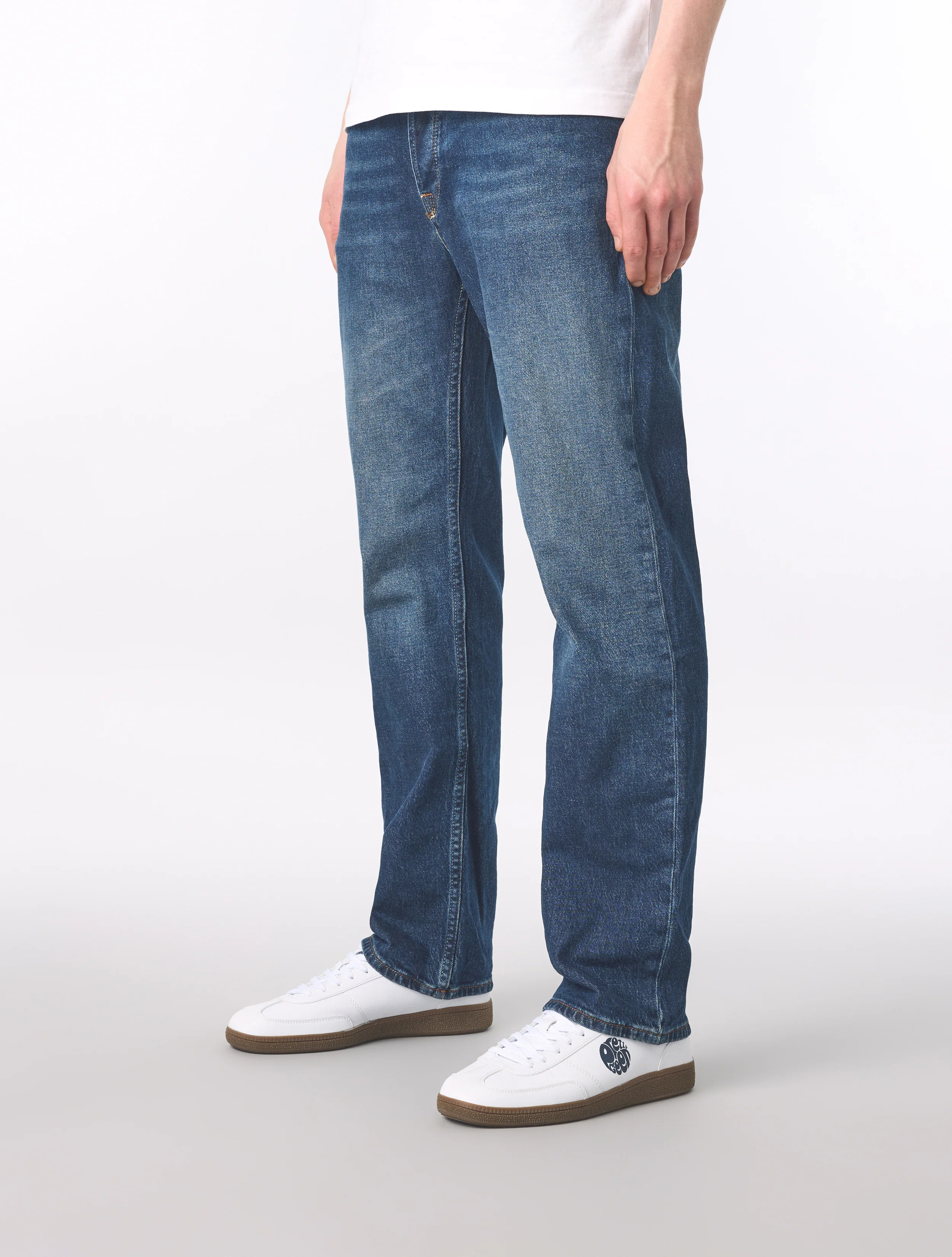 6 Month Wash Burnage Regular Fit Jeans - Image 3