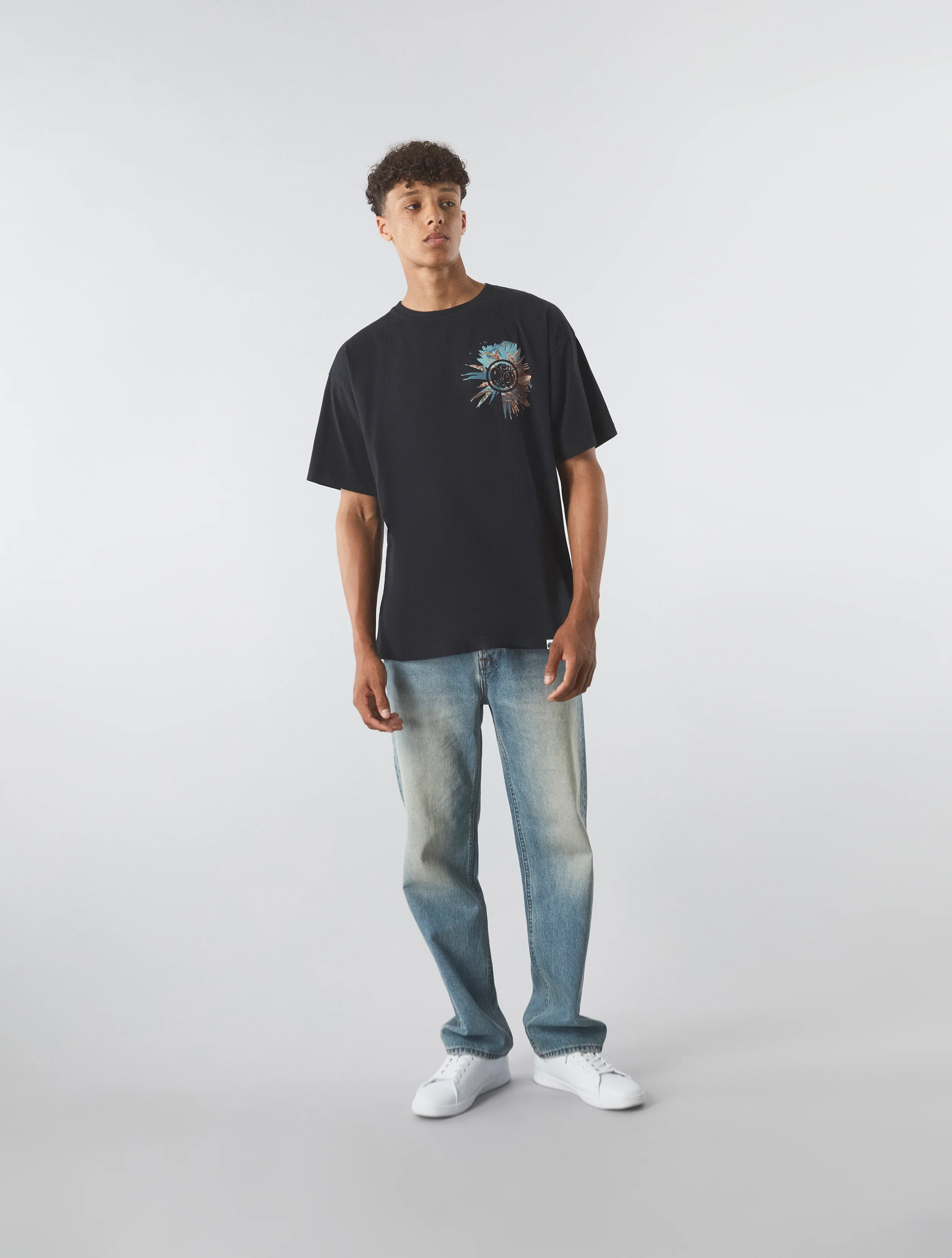 Black Distort Oversized T-shirt - Image 2