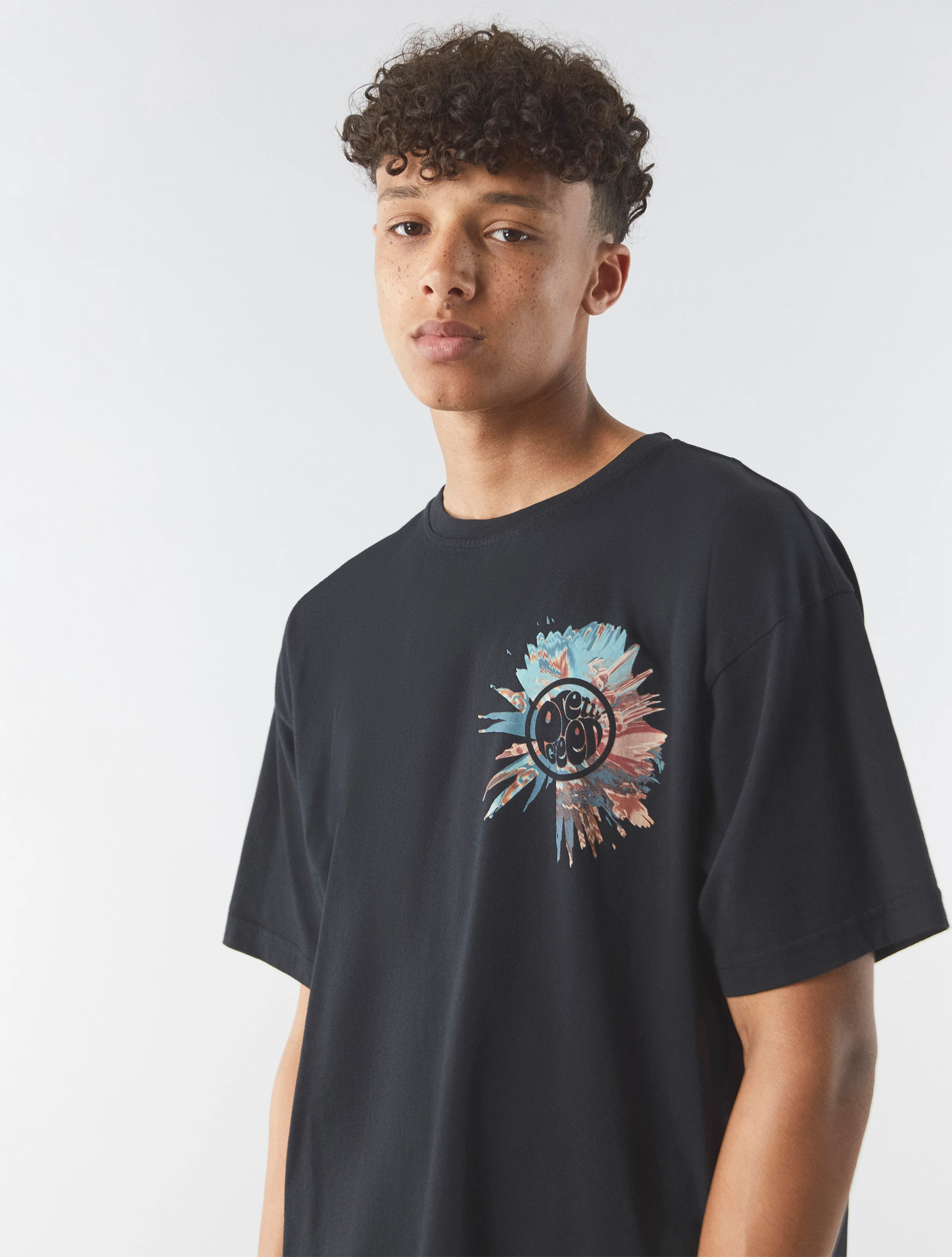 Black Distort Oversized T-shirt - Image 5
