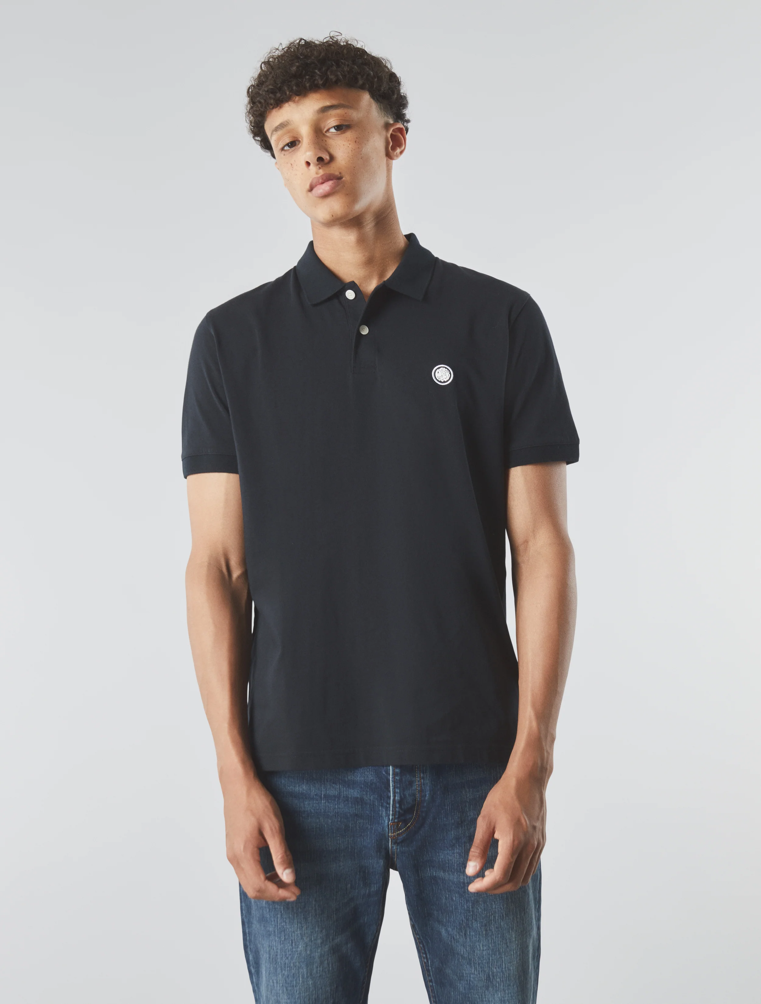 Black Jerry Jersey Polo - Image 3