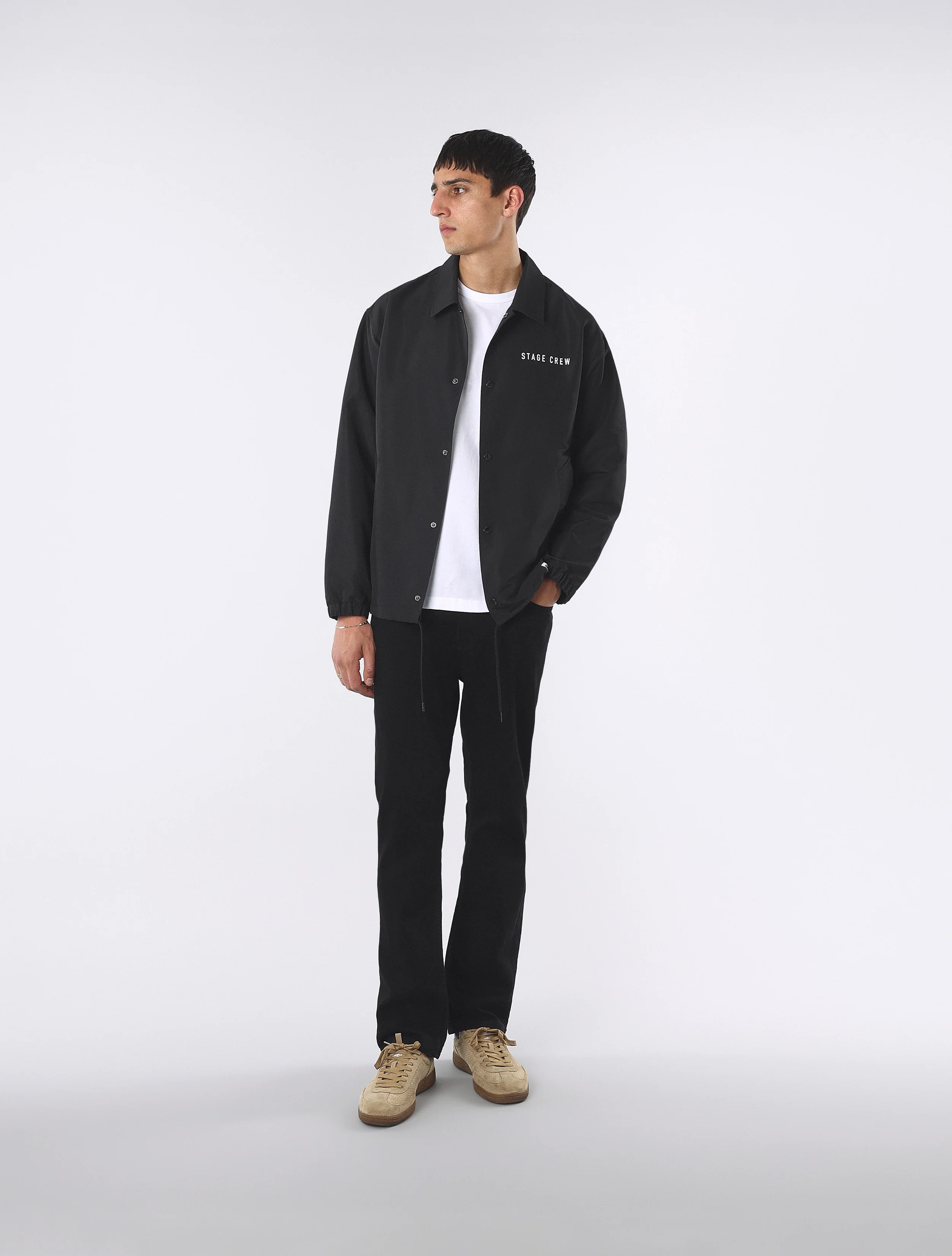 Black Knebworth Graphic Coach Jacket - Image 3