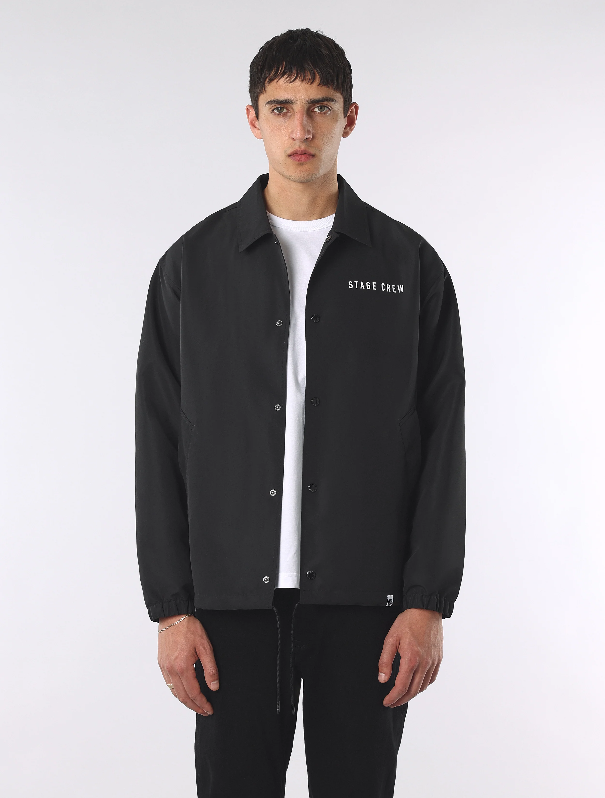 Black Knebworth Graphic Coach Jacket - Image 4