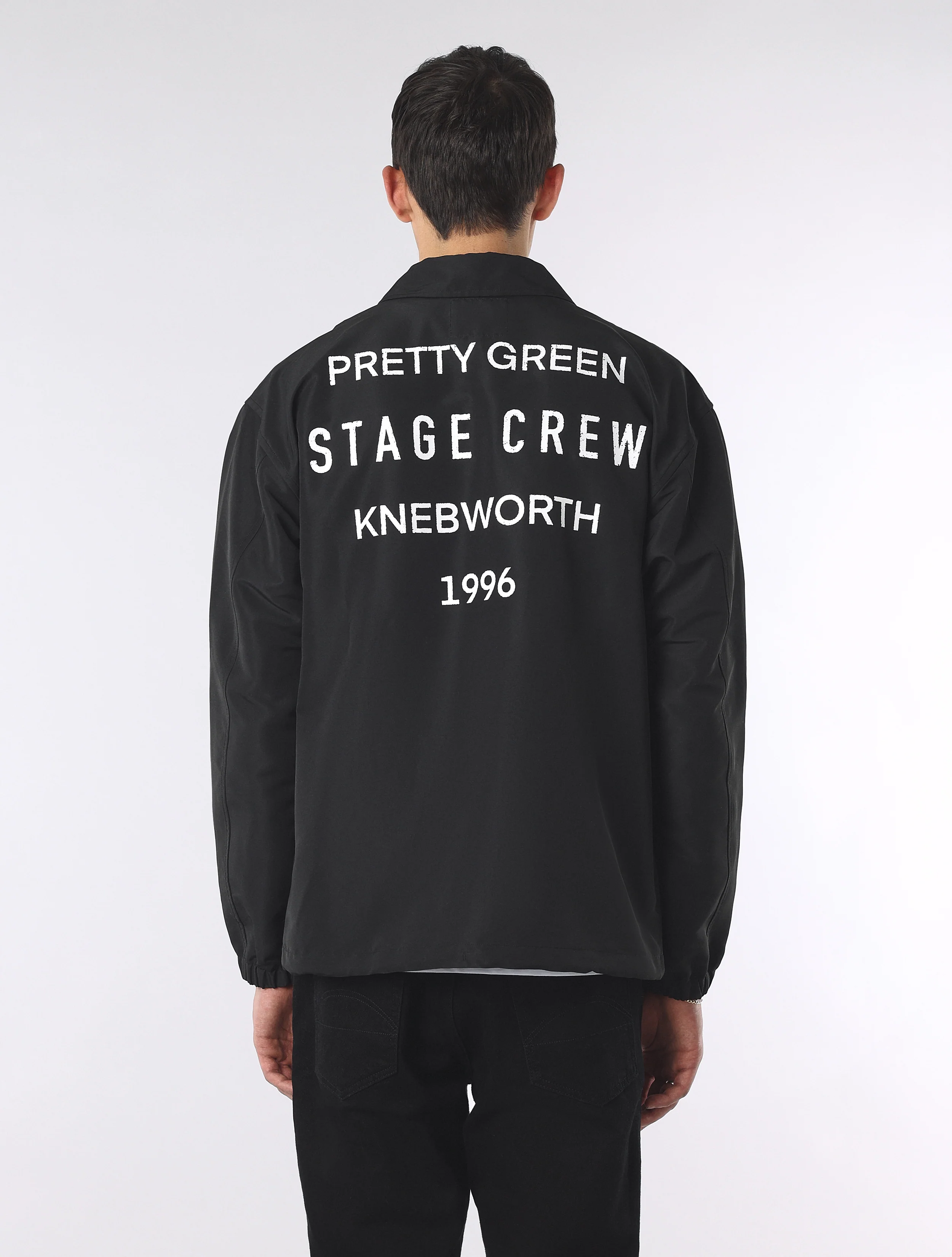 Black Knebworth Graphic Coach Jacket - Image 5