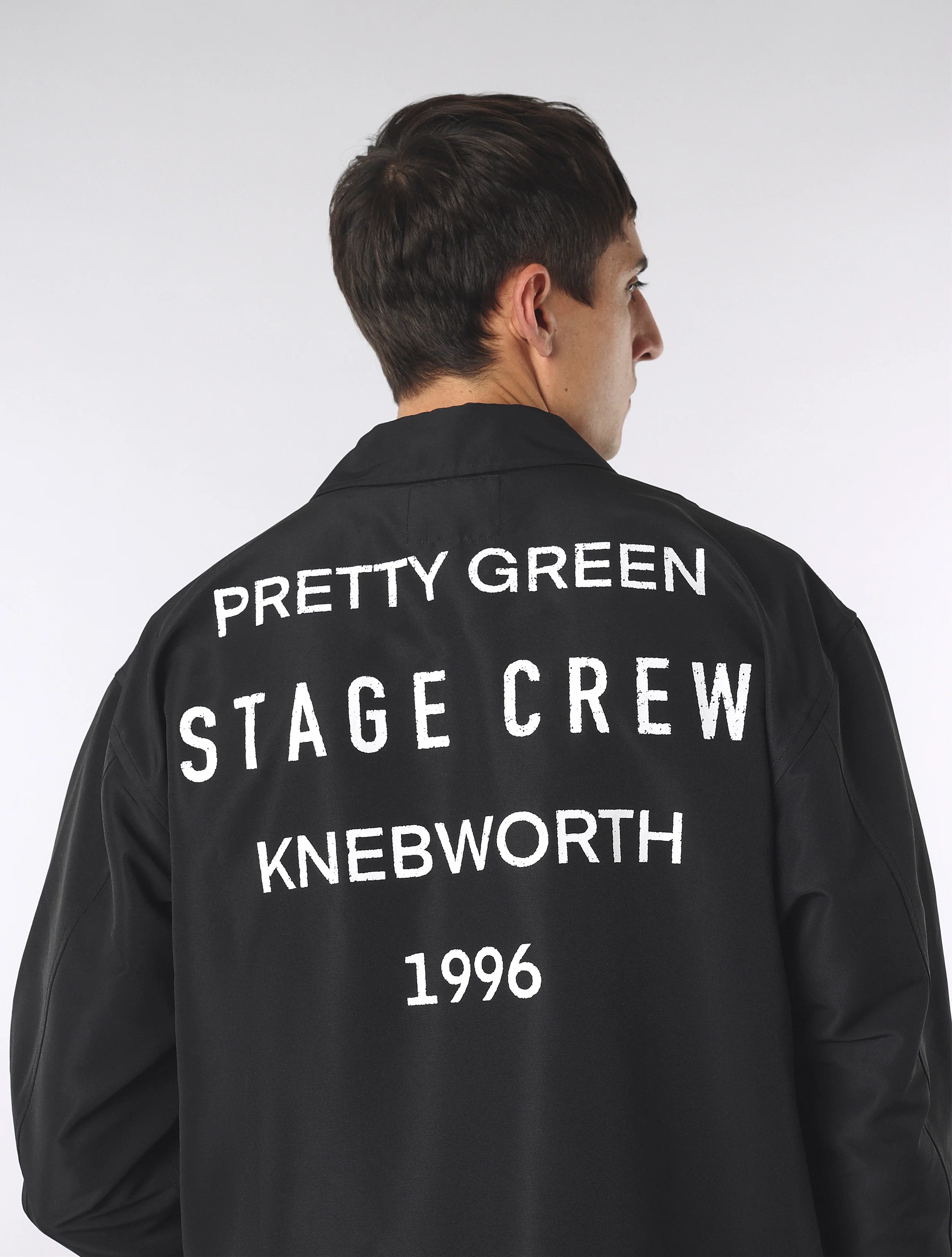 Black Knebworth Graphic Coach Jacket - Image 7