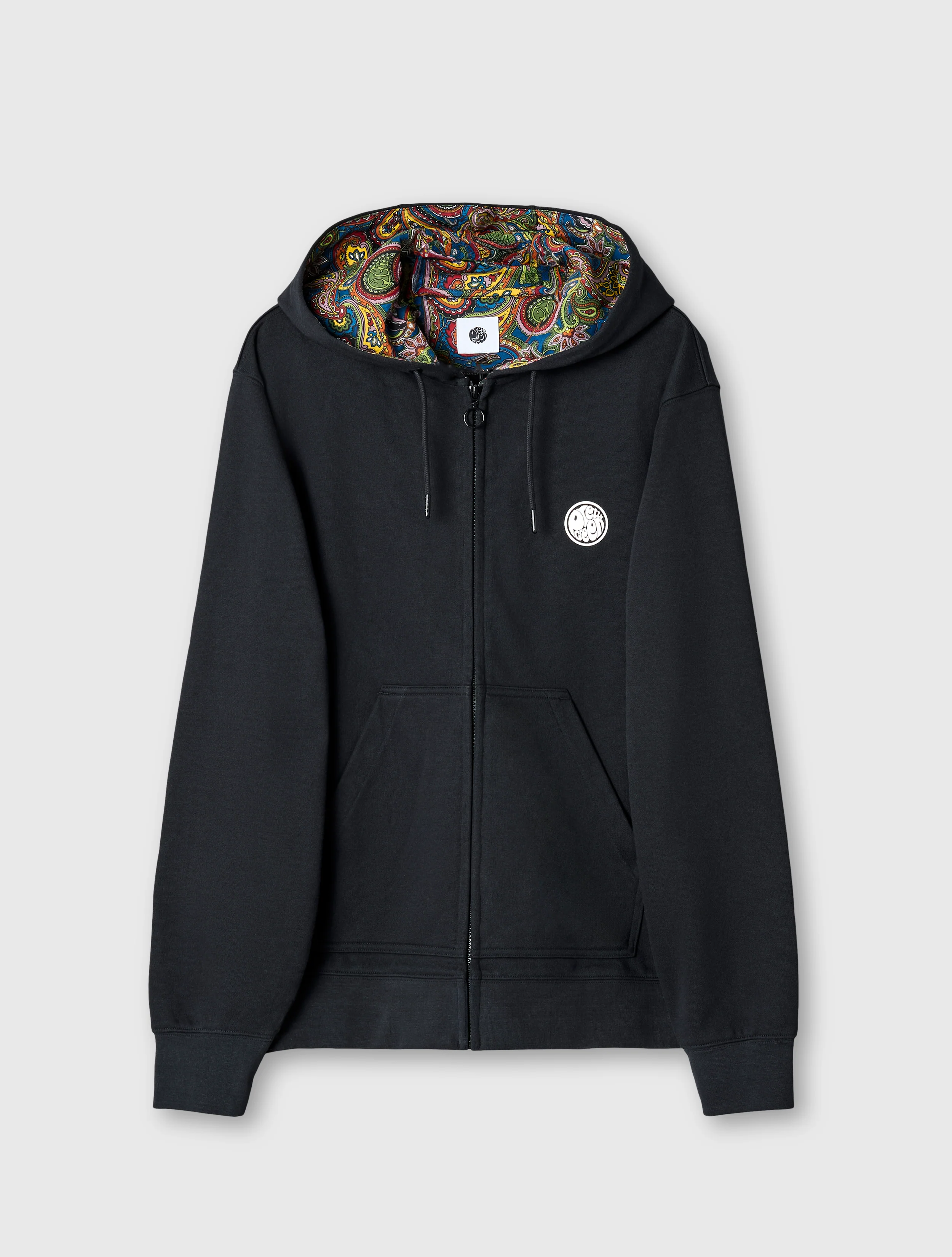 Black Lounge Zip Up Hoody