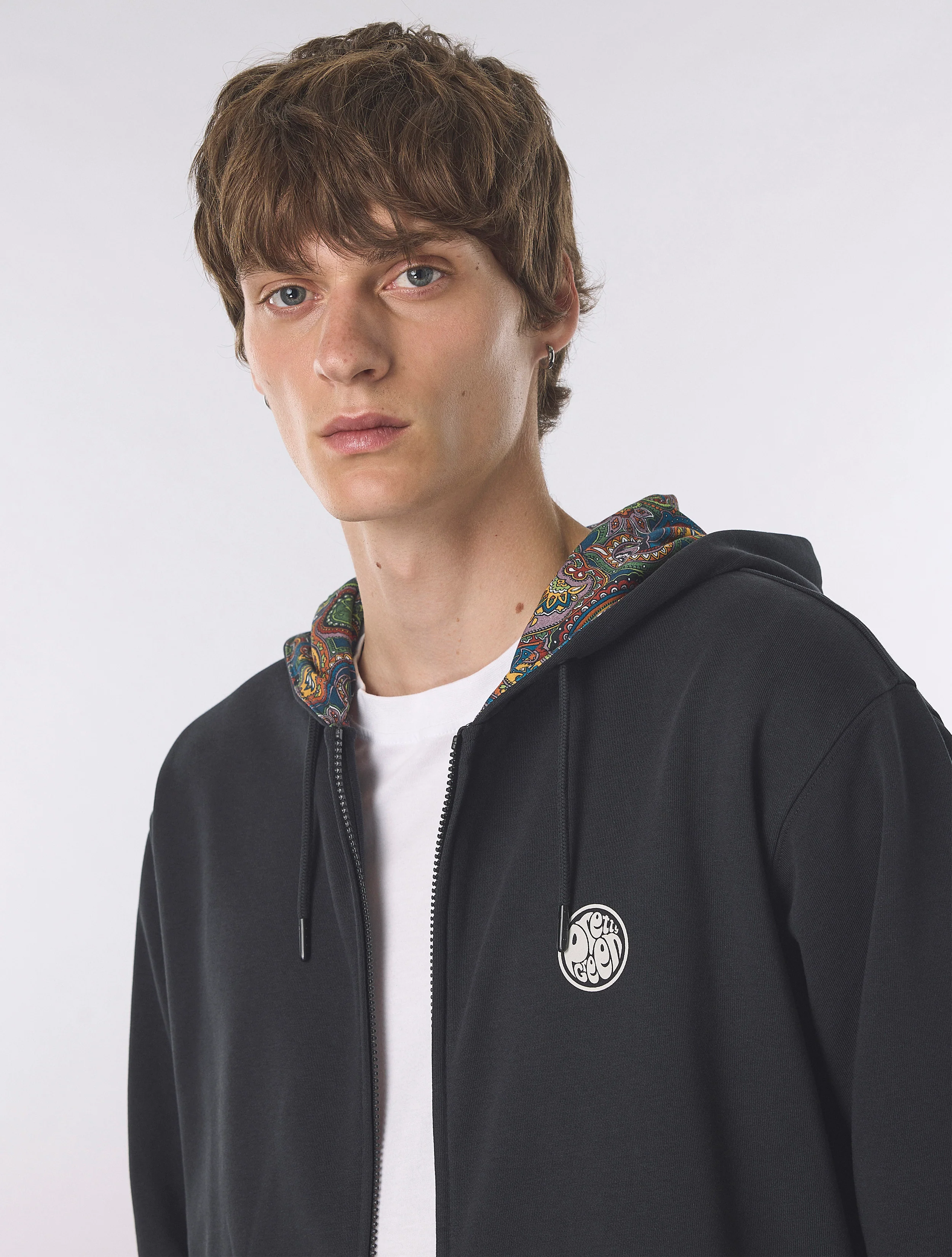 Black Lounge Zip Up Hoody - Image 9