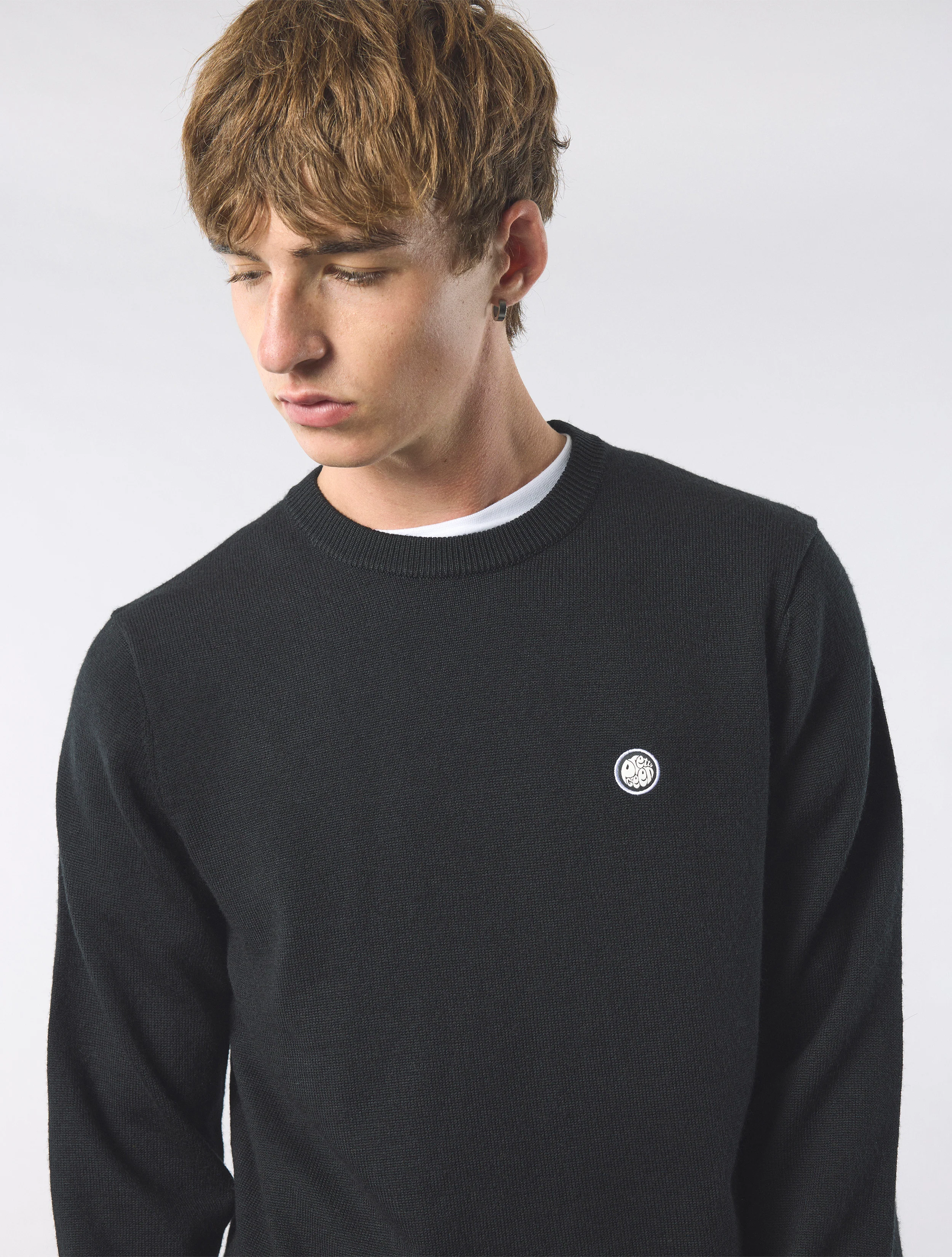 Black Merino Blend Crew - Image 5