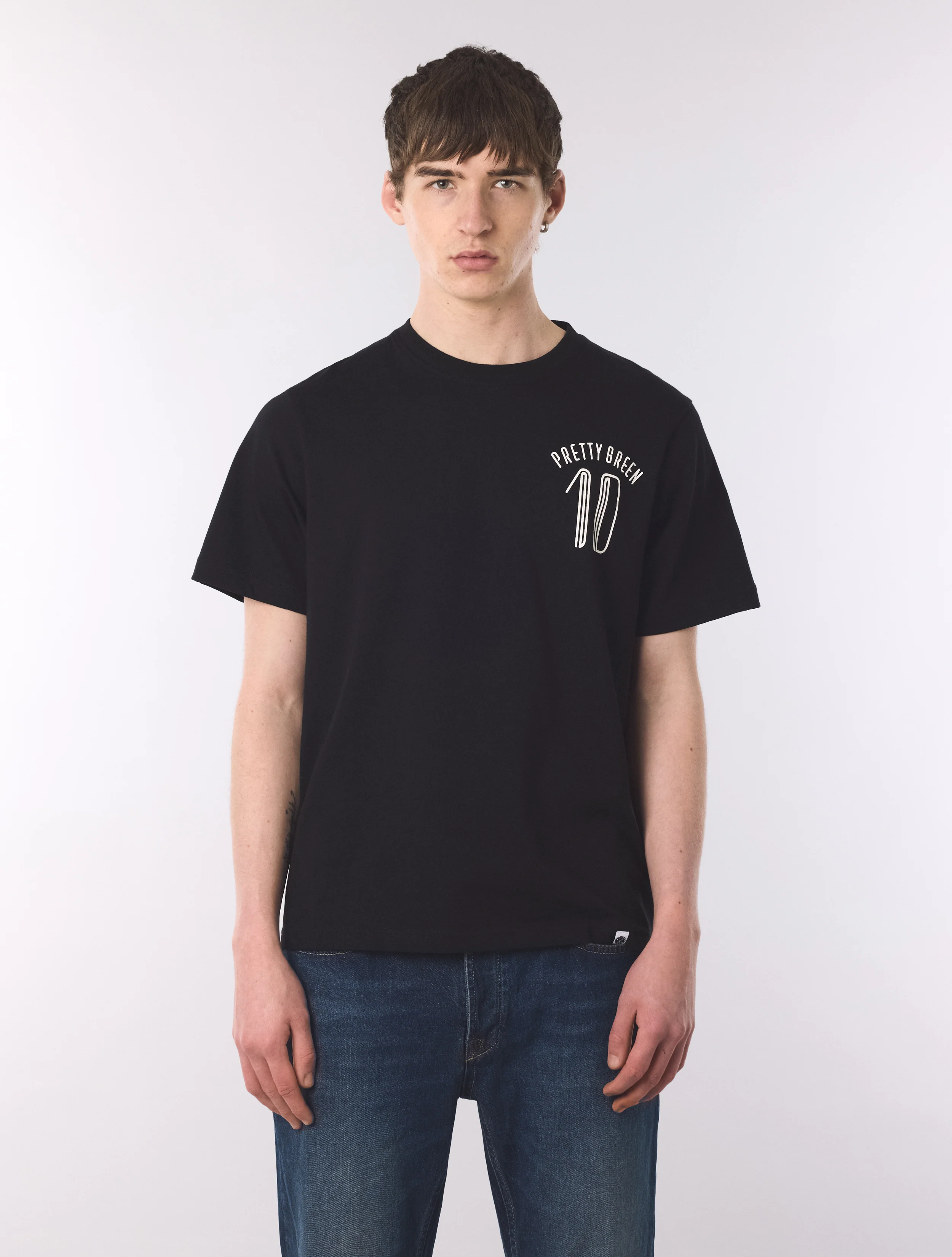 Black Outro Football Graphic T-Shirt - Image 4