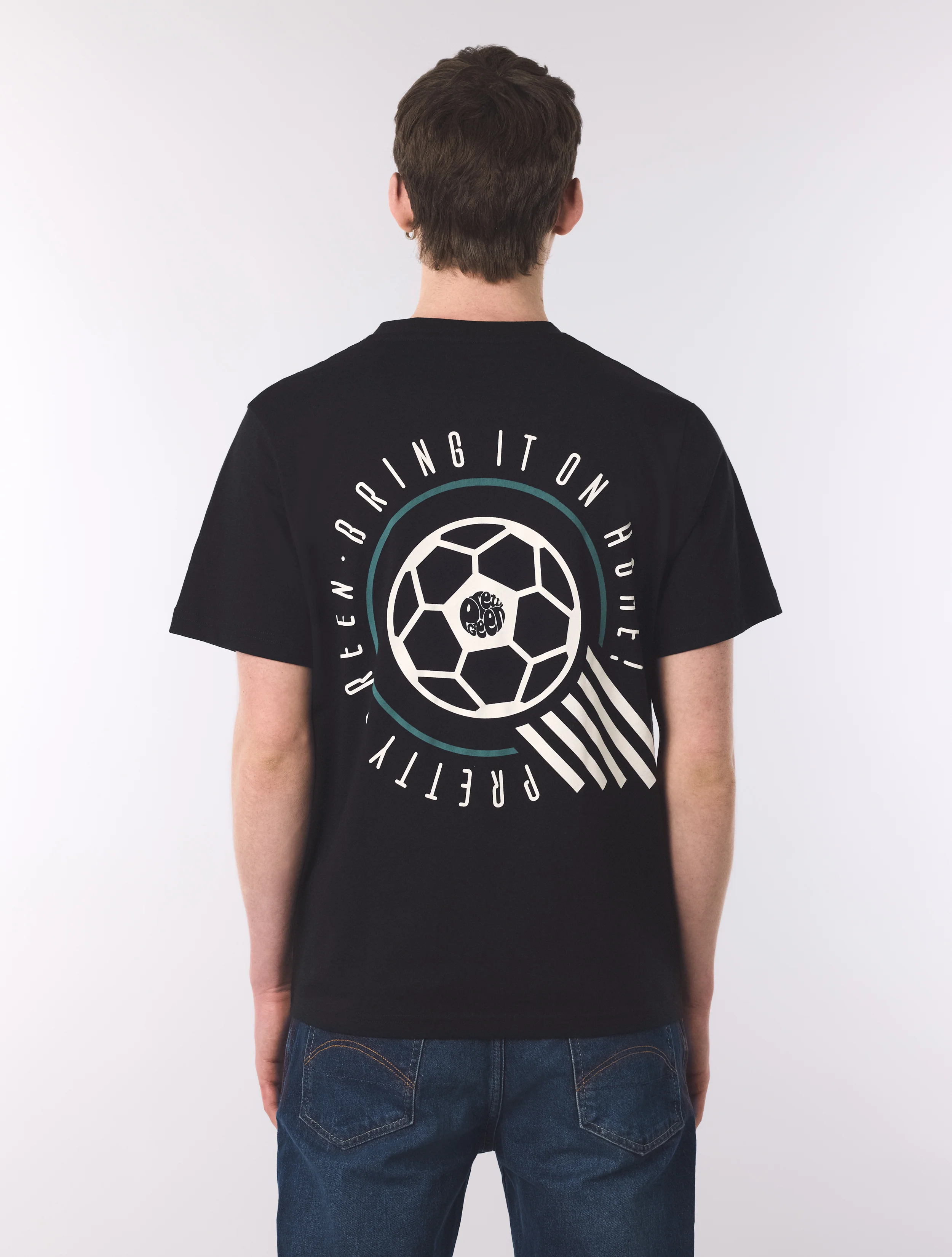 Black Outro Football Graphic T-Shirt - Image 5
