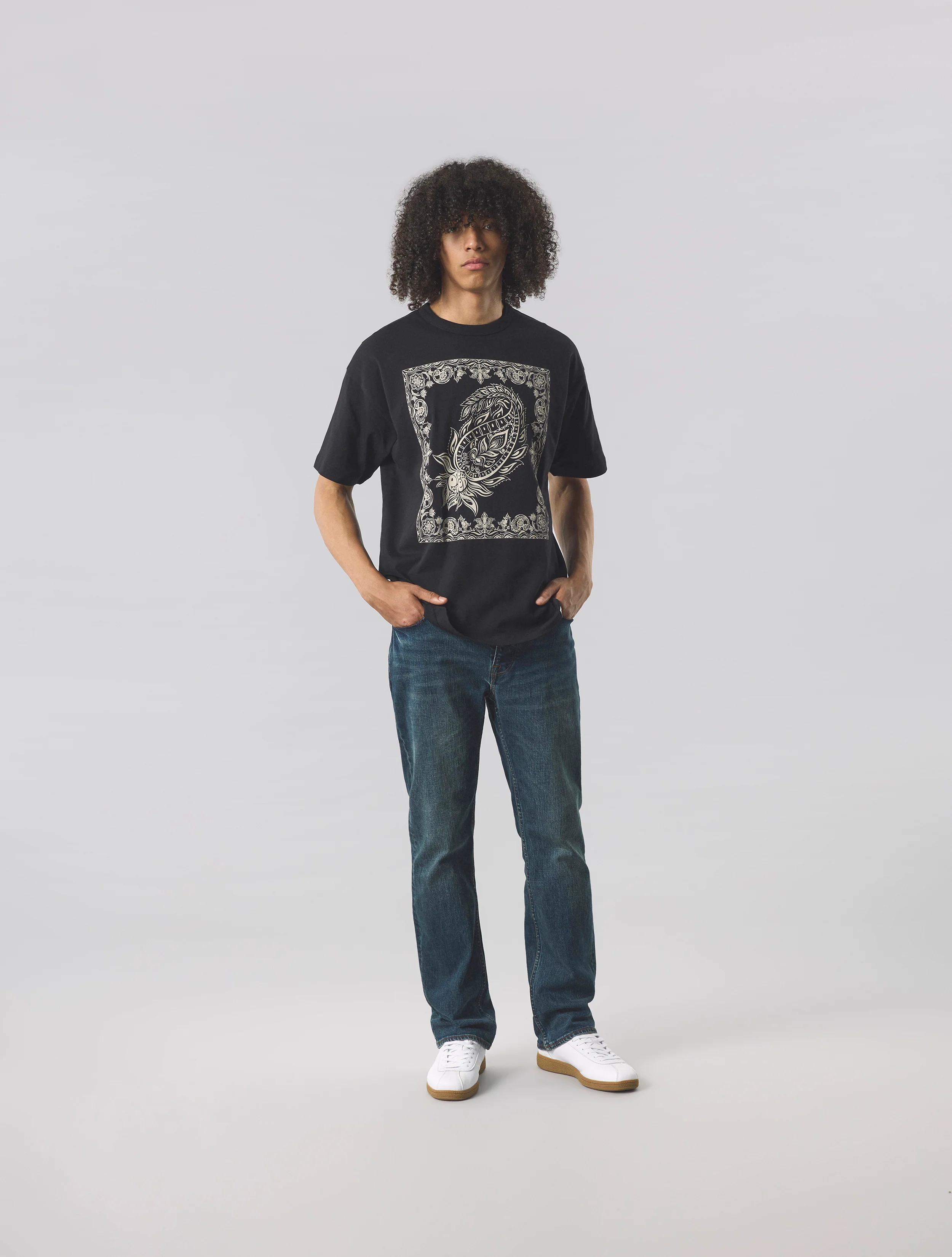 Black Parthian Print T-shirt - Image 2