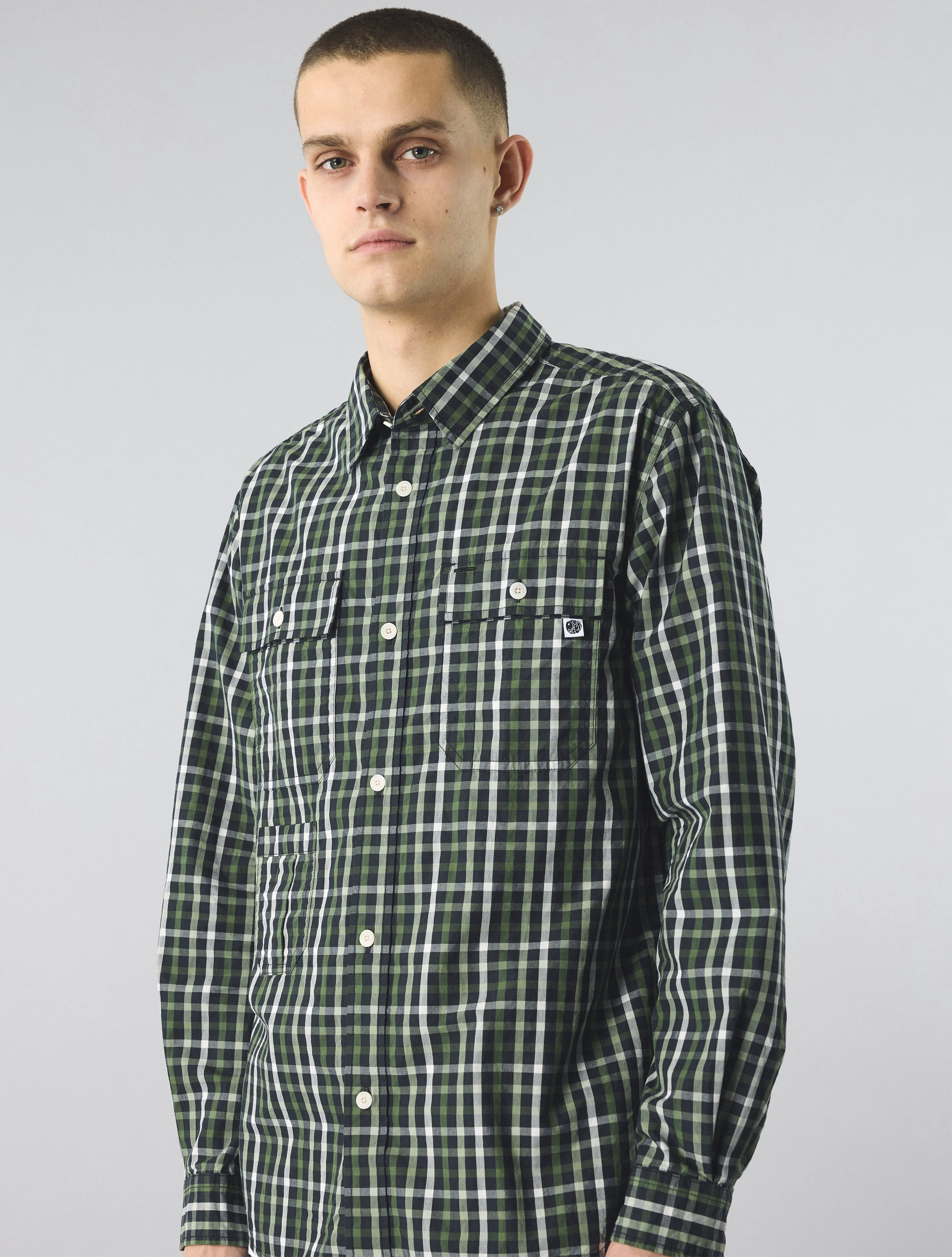 Black Pelton Check Shirt - Image 5