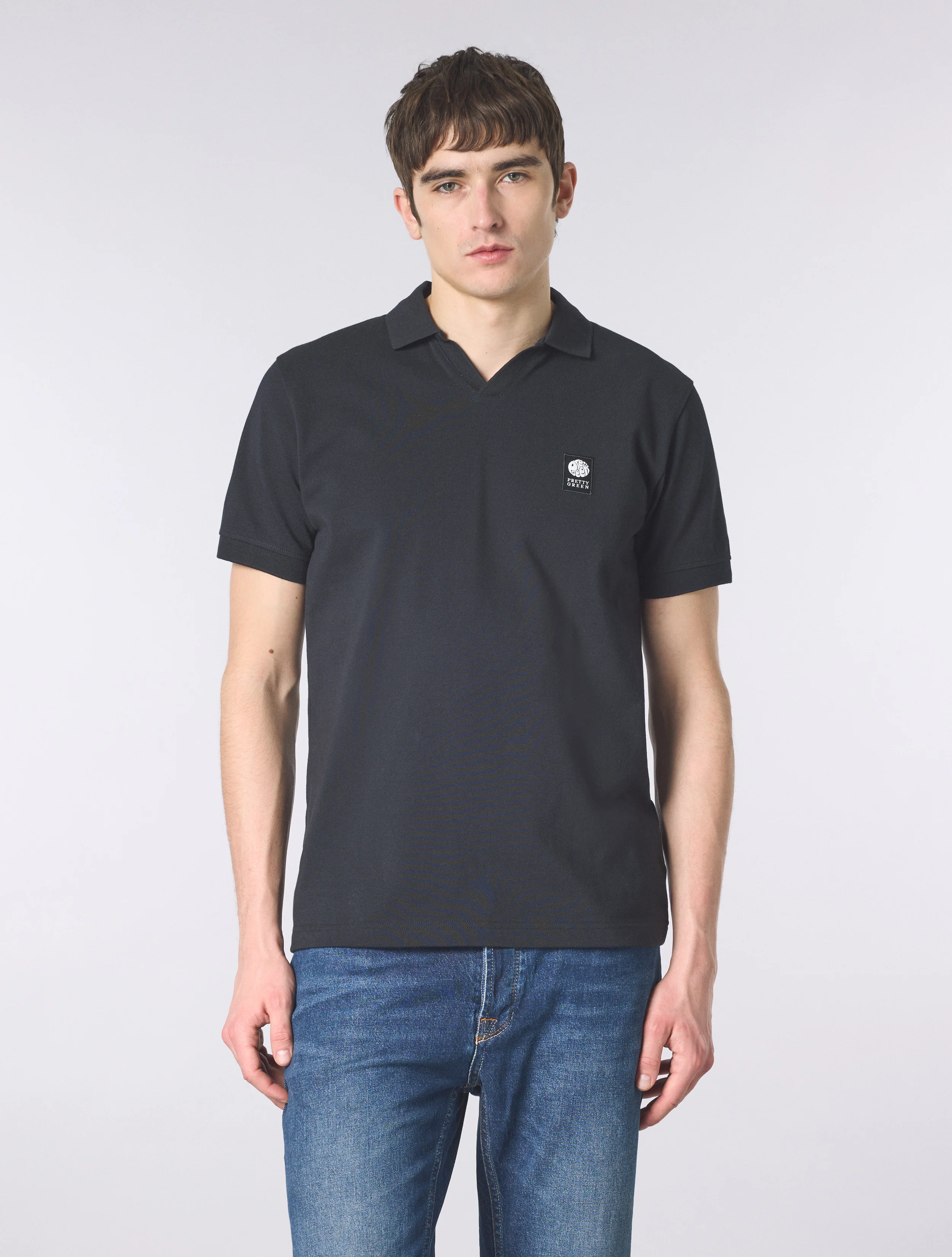 Black Resonance Solid Colour Polo - Image 3