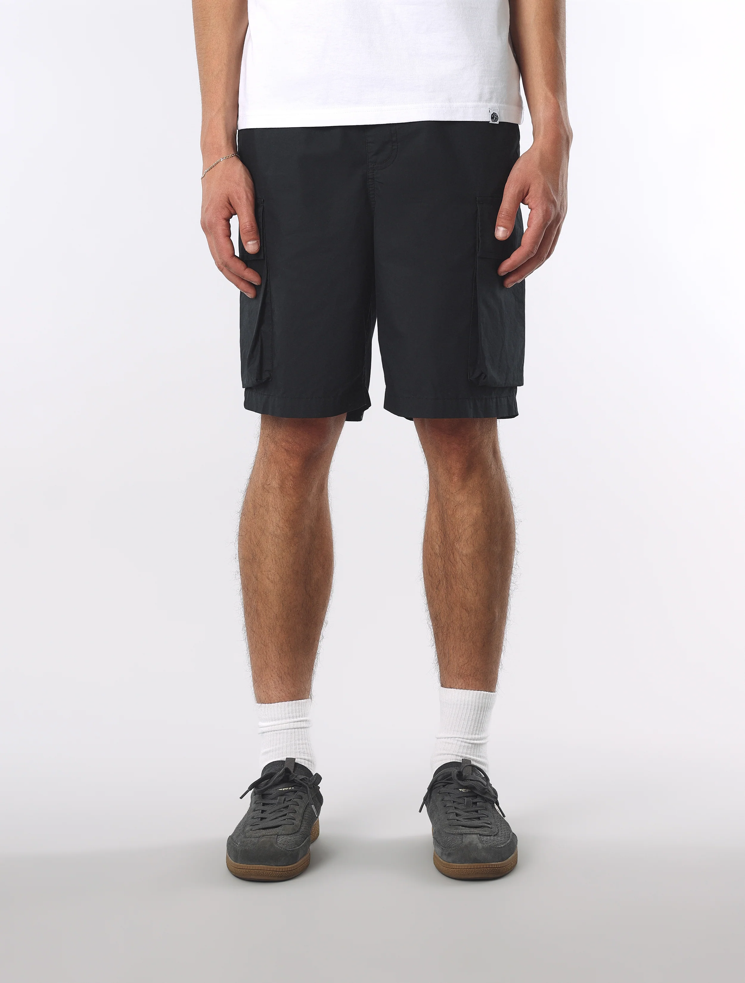 Black Stamford Cargo Shorts - Image 3