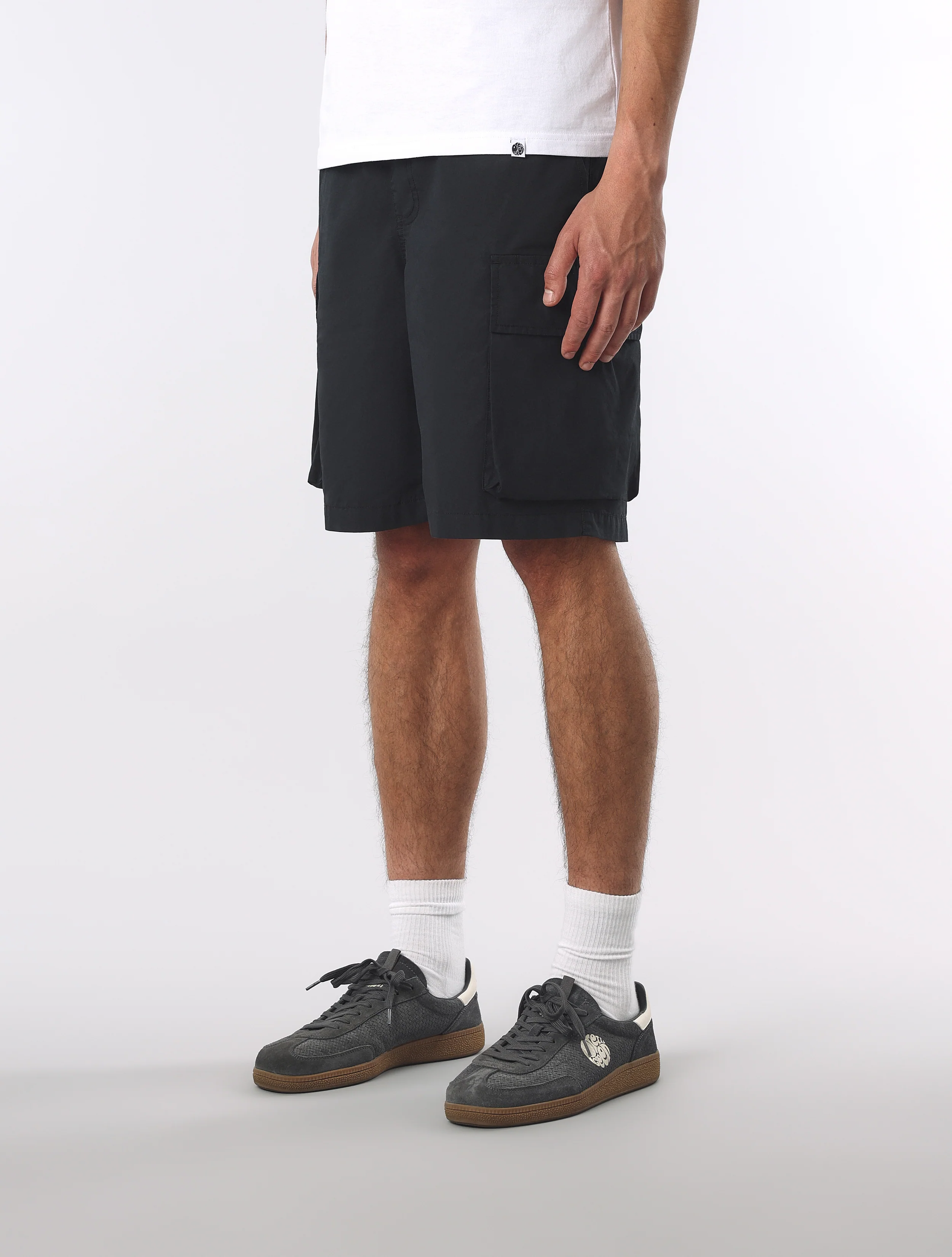 Black Stamford Cargo Shorts - Image 4
