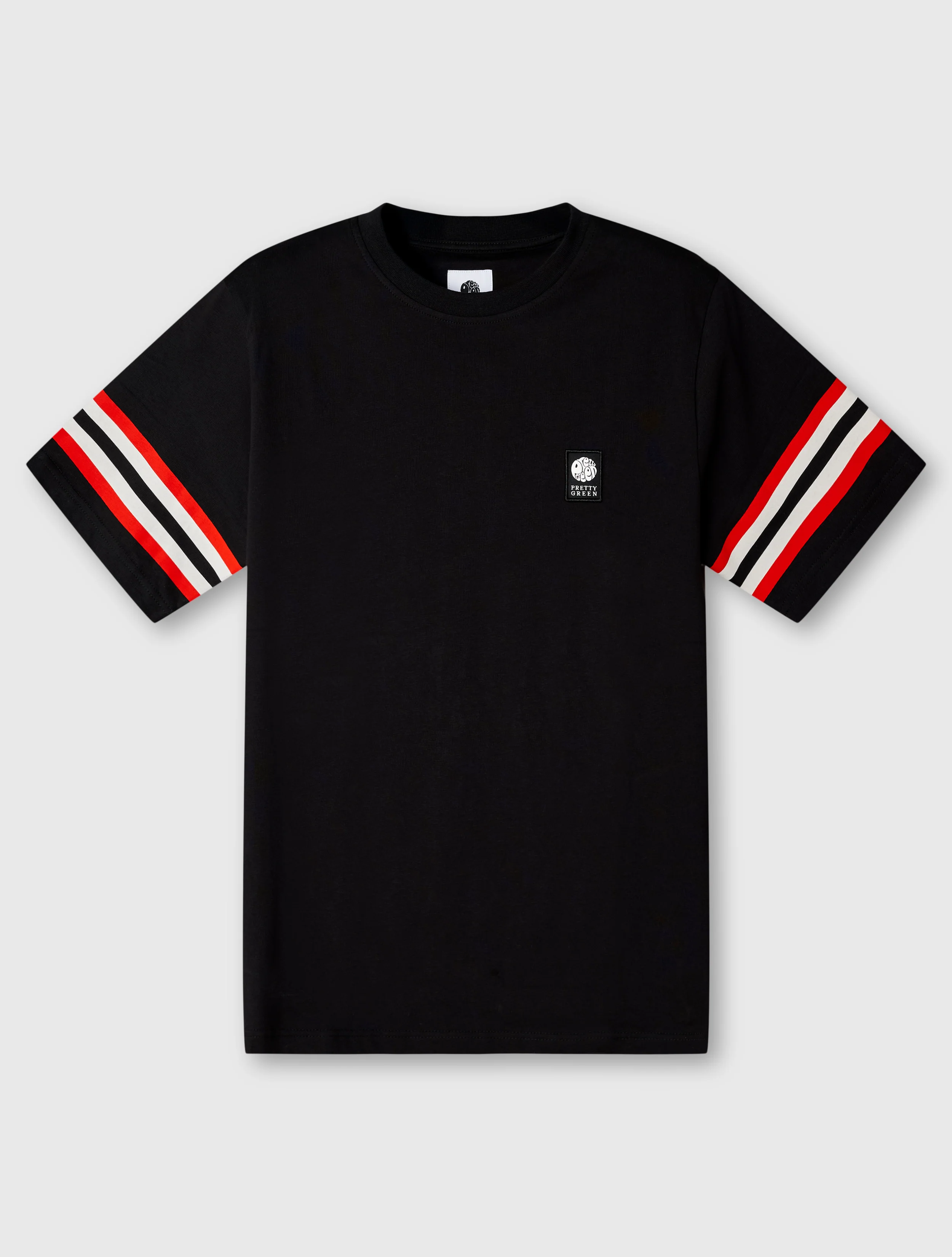 Black Stratosphere Sleeve Stripe T-Shirt