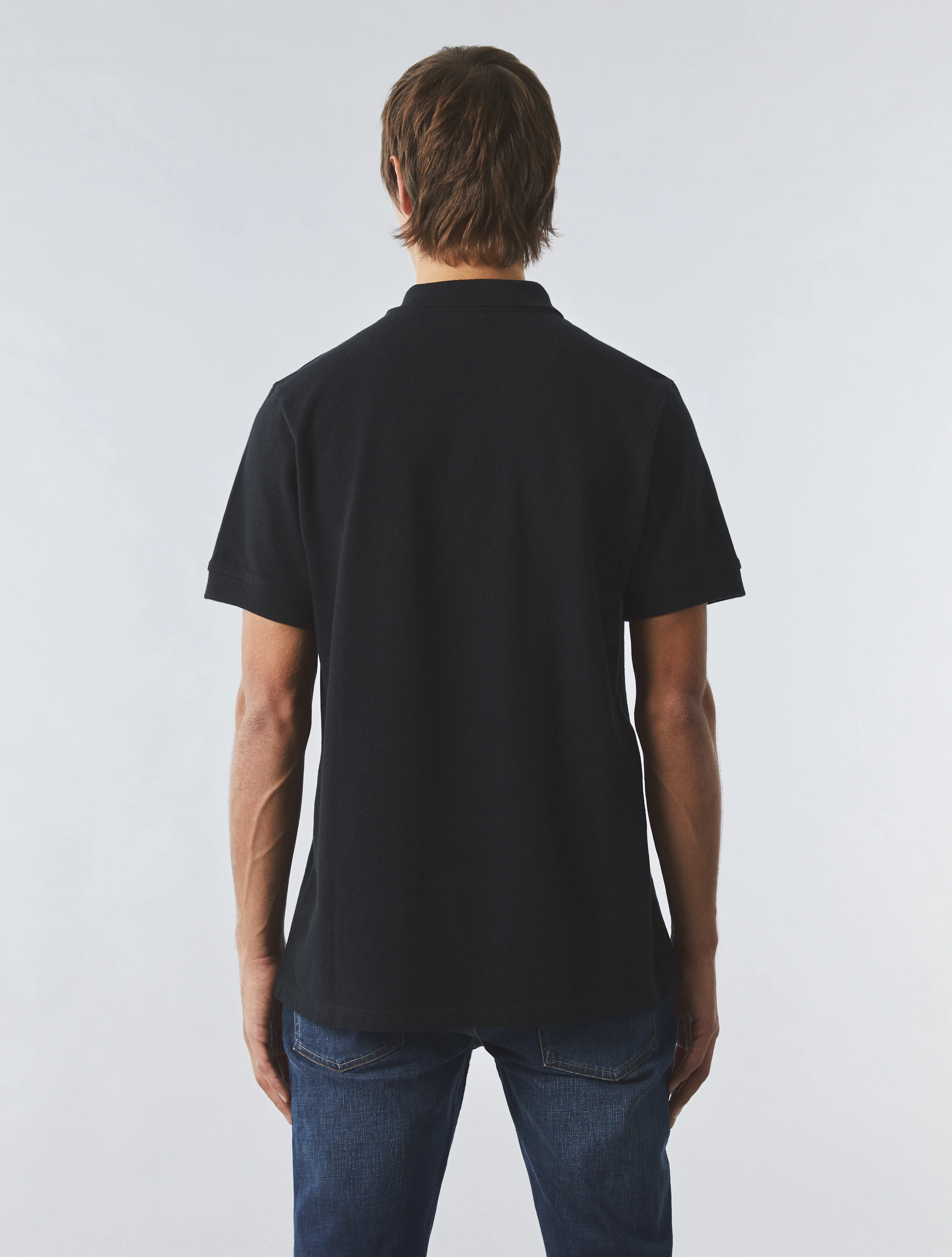 Black Stripe Polo Shirt - Image 4