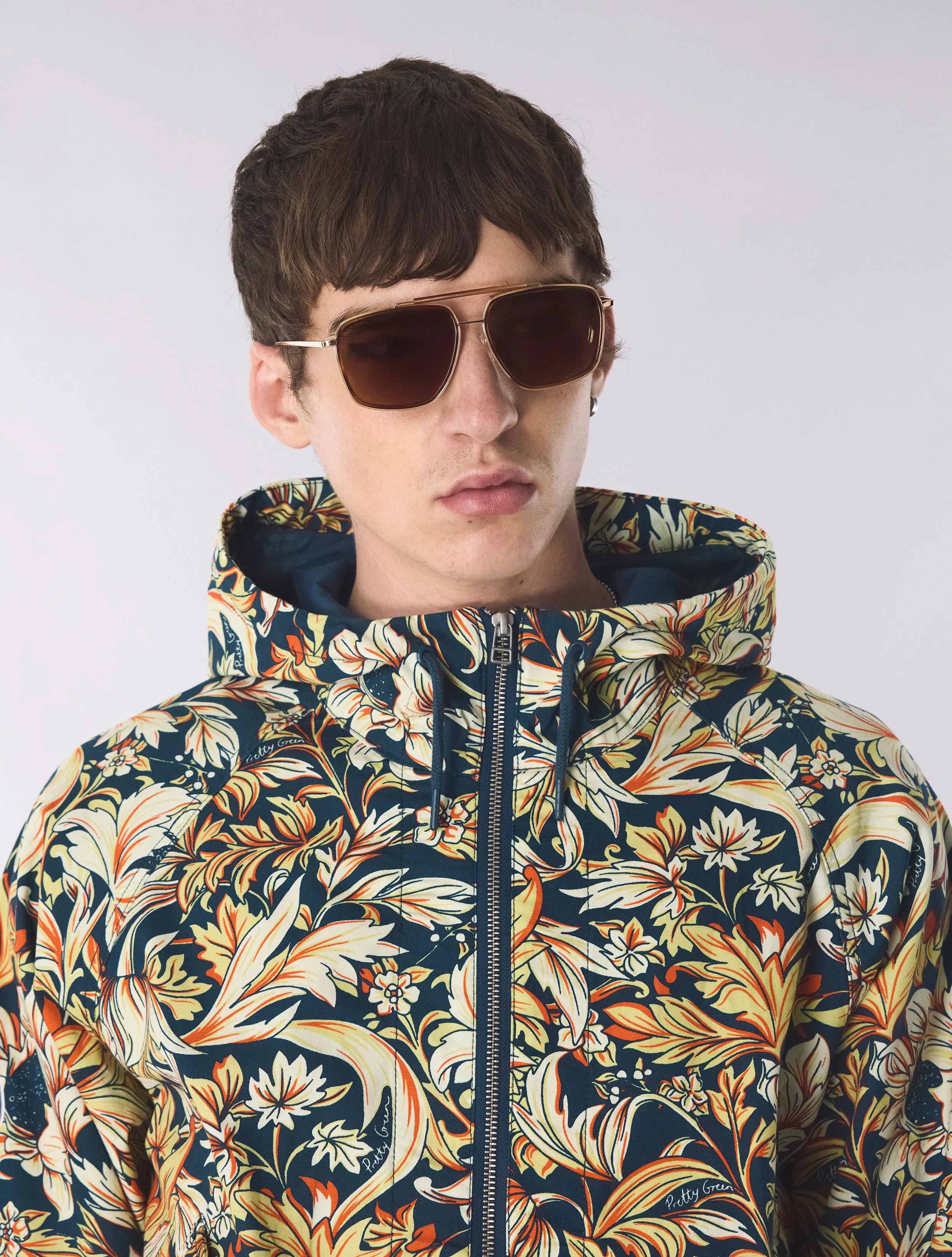Brown Combination Navigator Sunglasses - Image 2