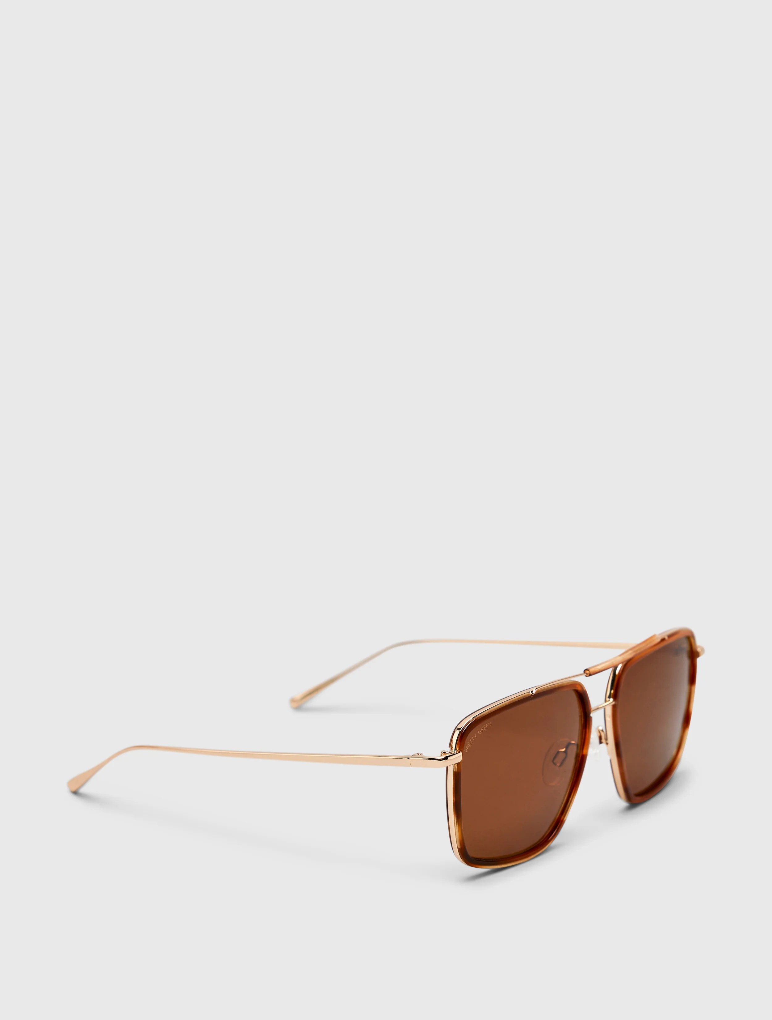 Brown Combination Navigator Sunglasses - Image 3
