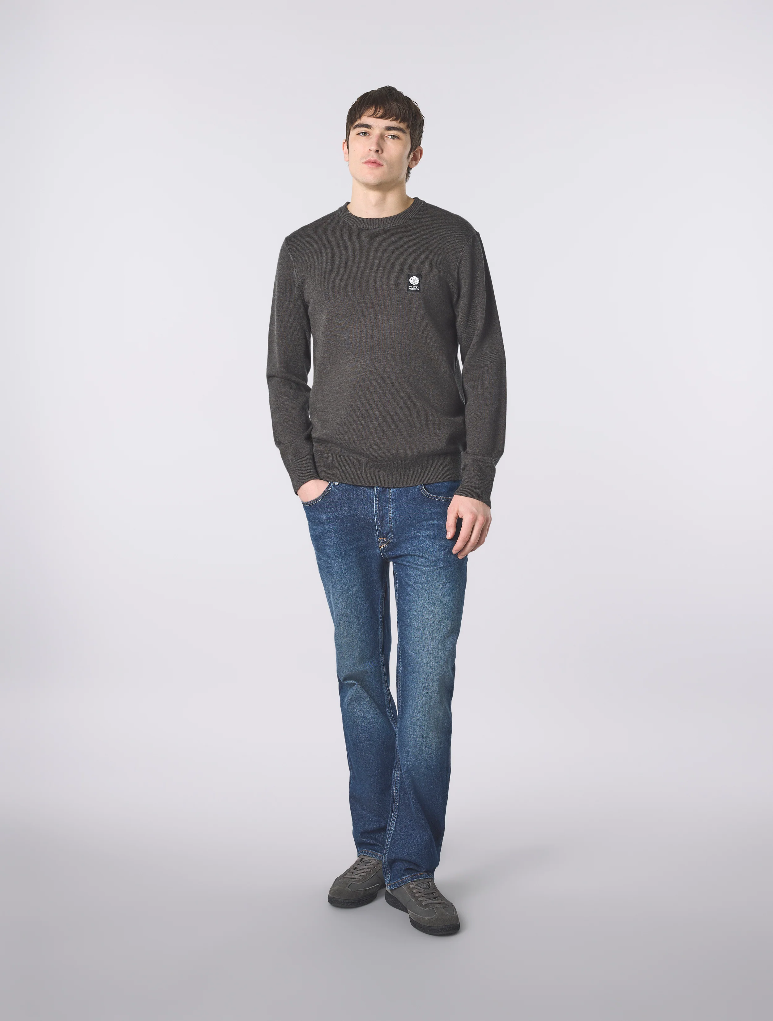 Charcoal Merino Blend Crew - Image 3