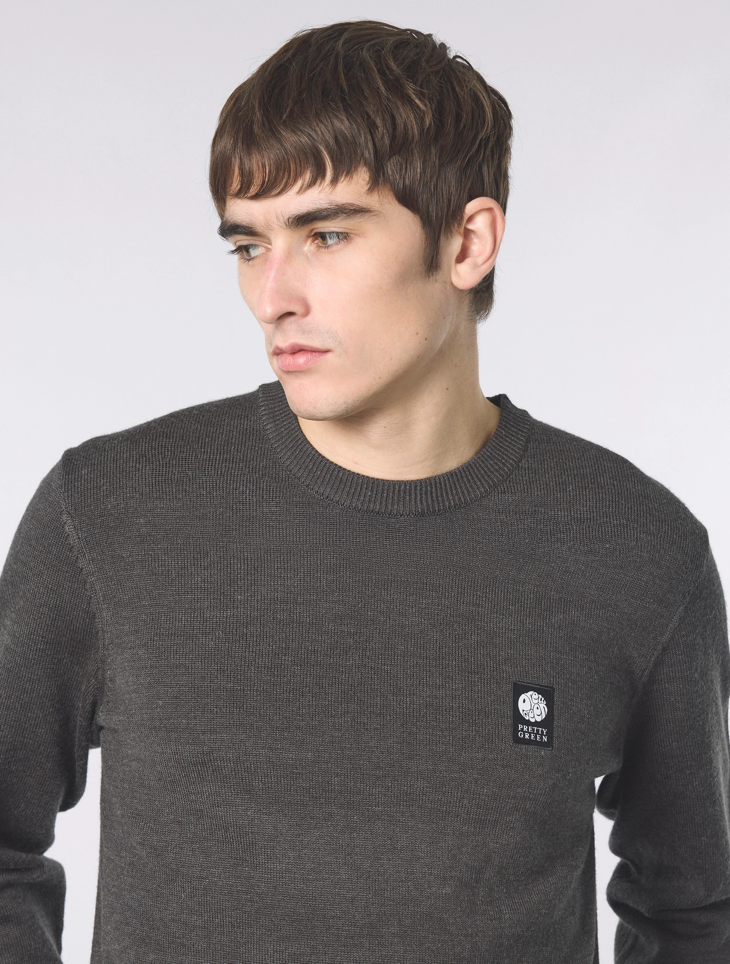 Charcoal Merino Blend Crew - Image 6