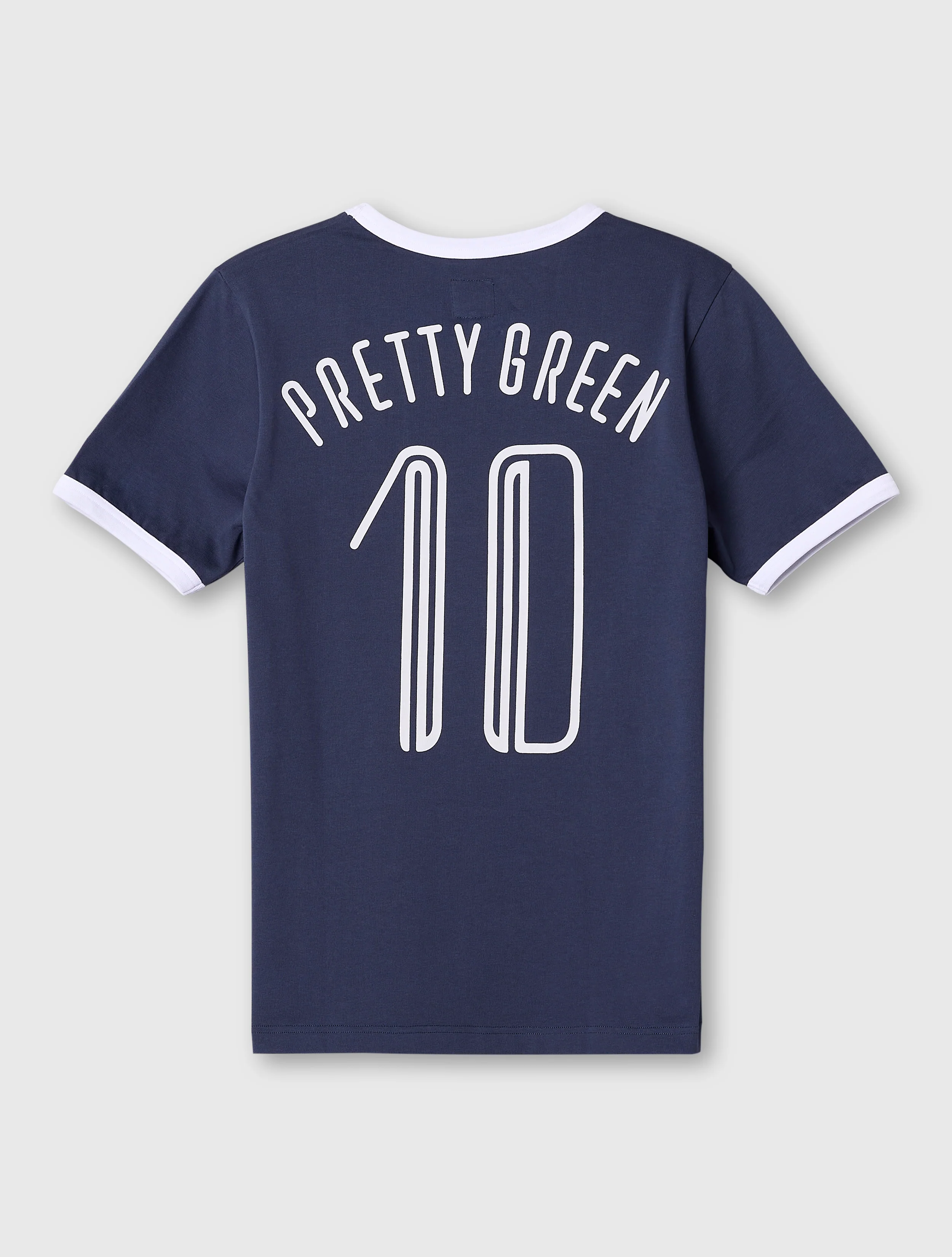 Dark Blue Jules Ringer T-Shirt - Image 2