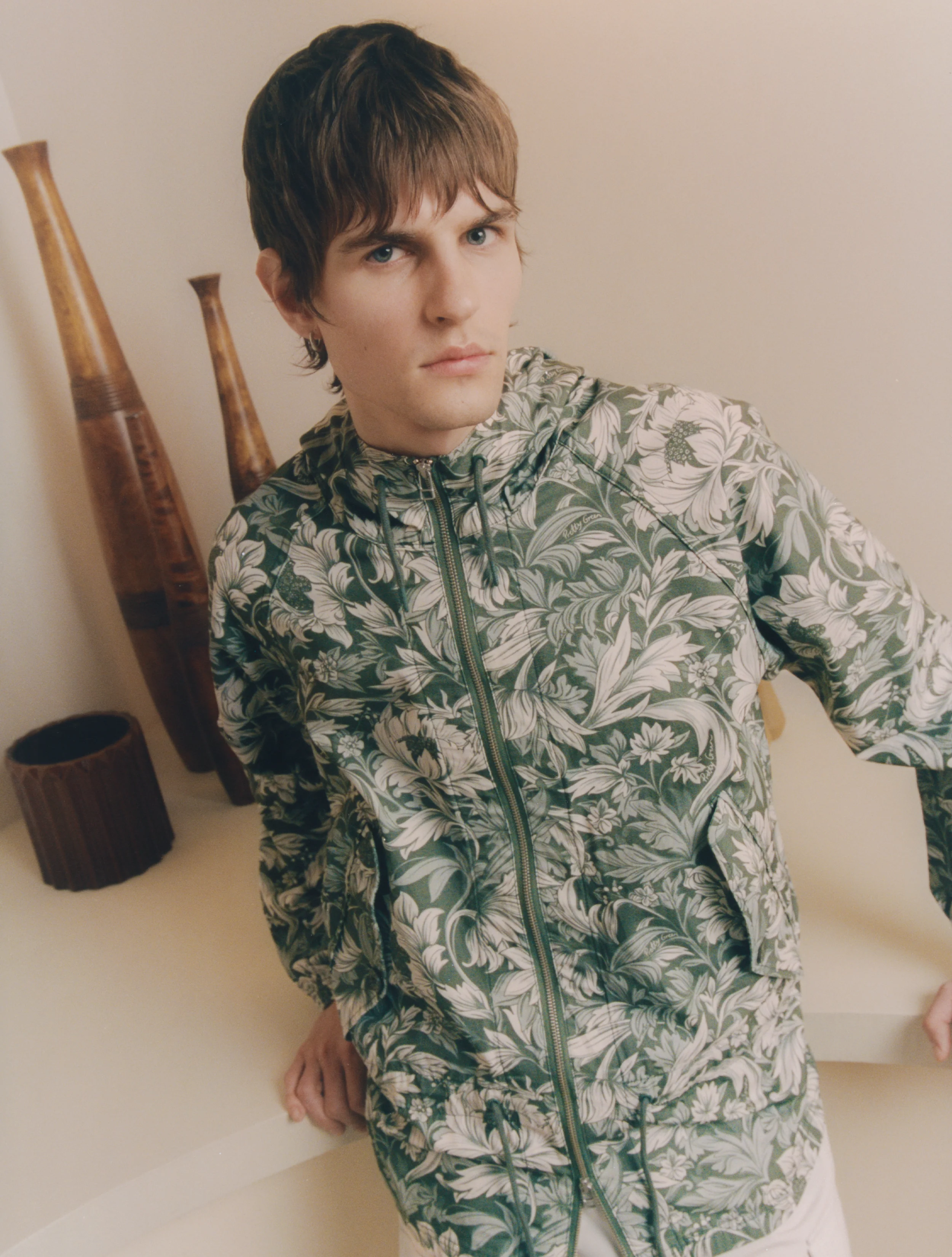 Green Bostall Printed Jacket - Image 3