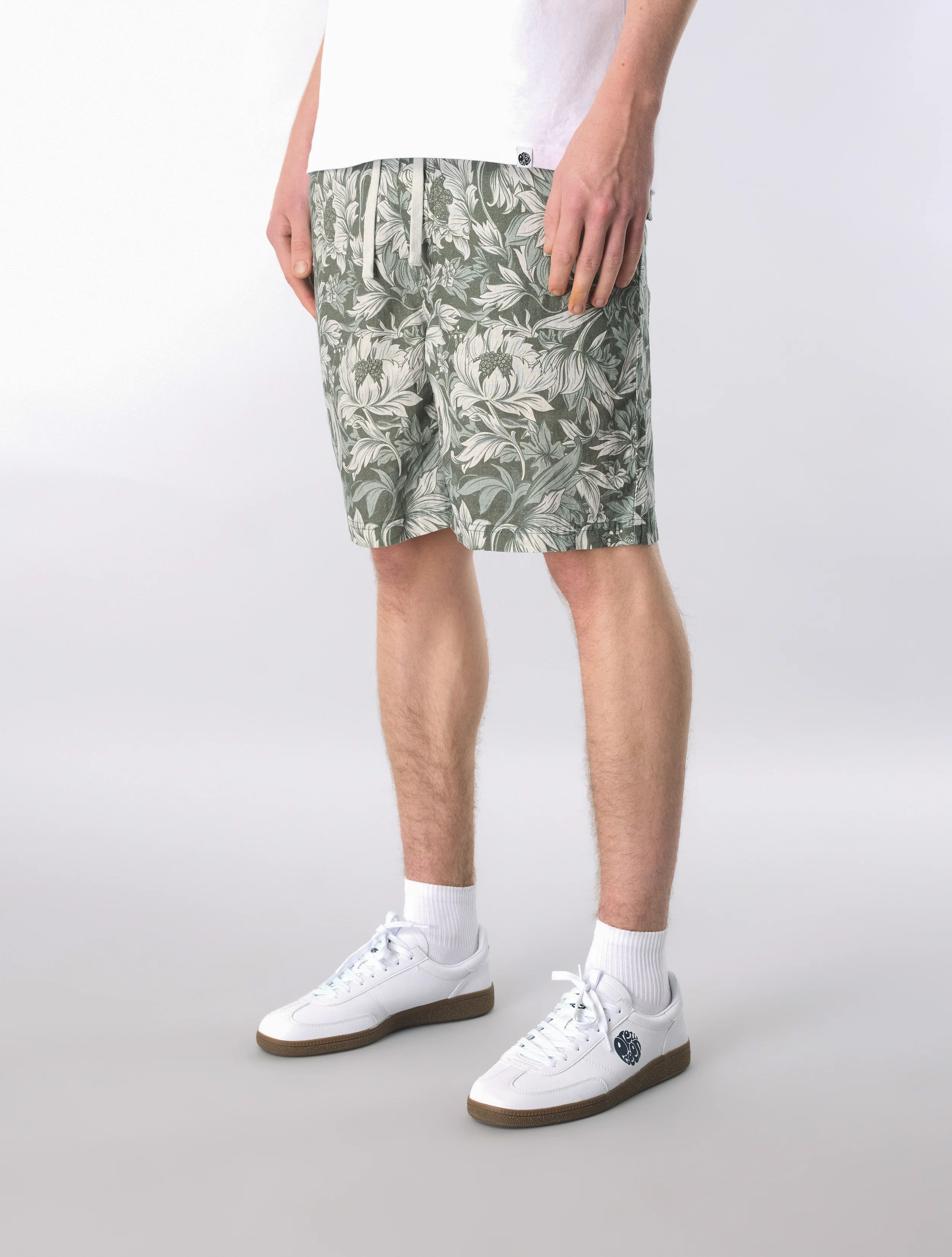 Green Bostall Printed Shorts - Image 3