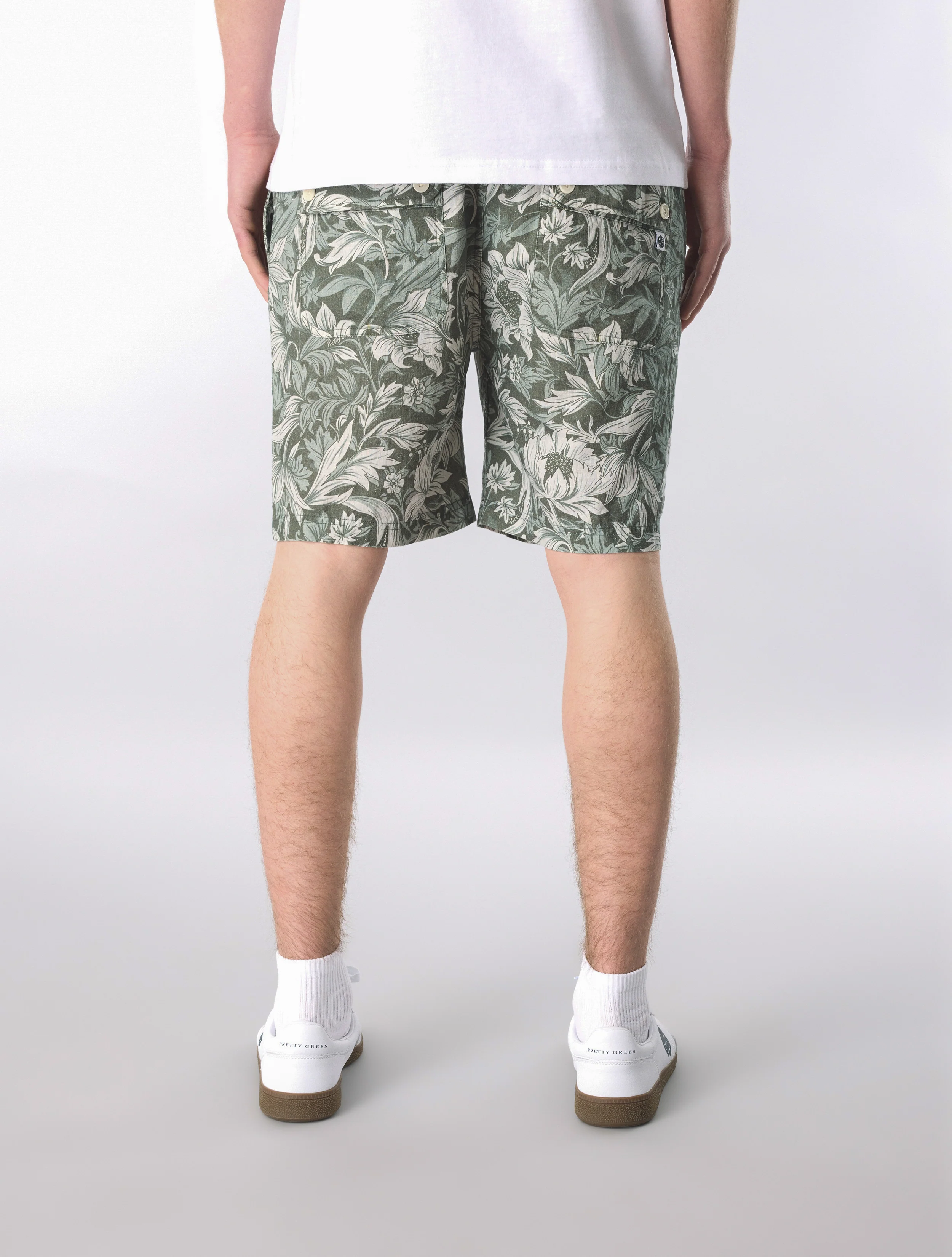 Green Bostall Printed Shorts - Image 4