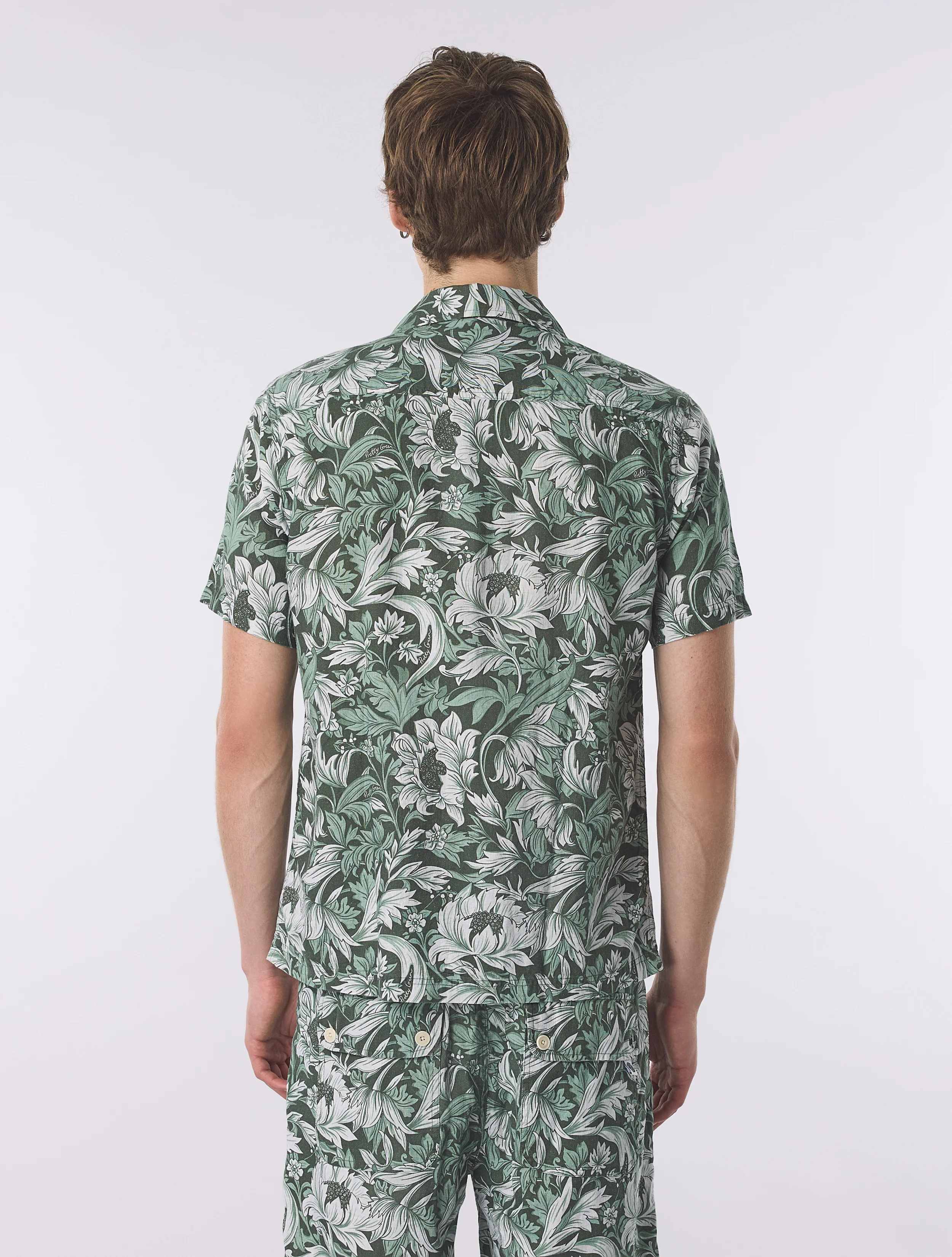 Green Bostall Printed Short Sleeve Shirt - Image 4