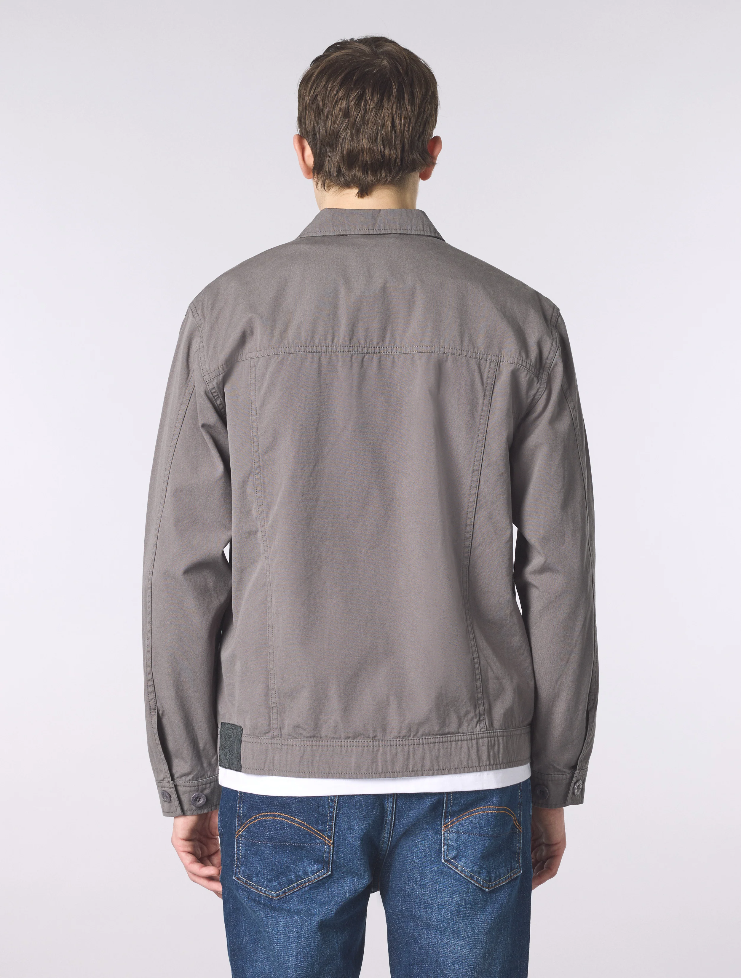 Grey Bostall Solid Overshirt - Image 5