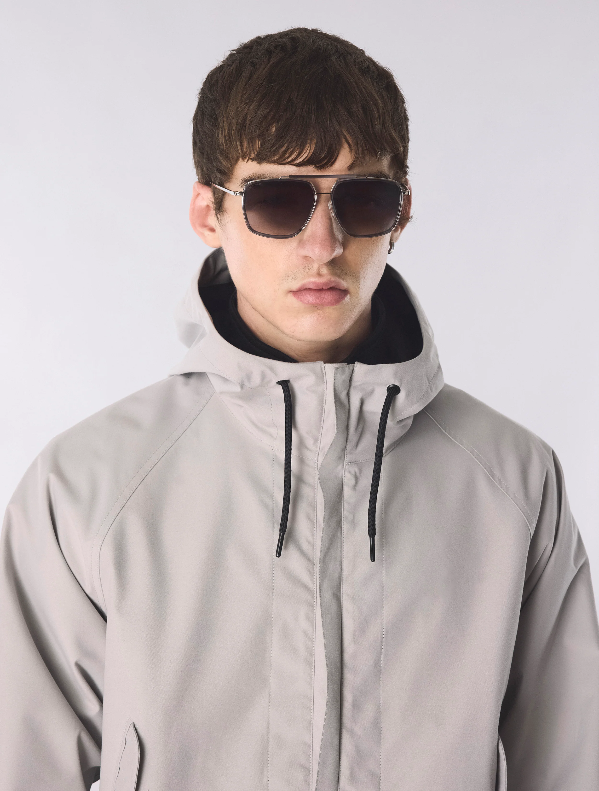 Grey Combination Navigator Sunglasses - Image 2