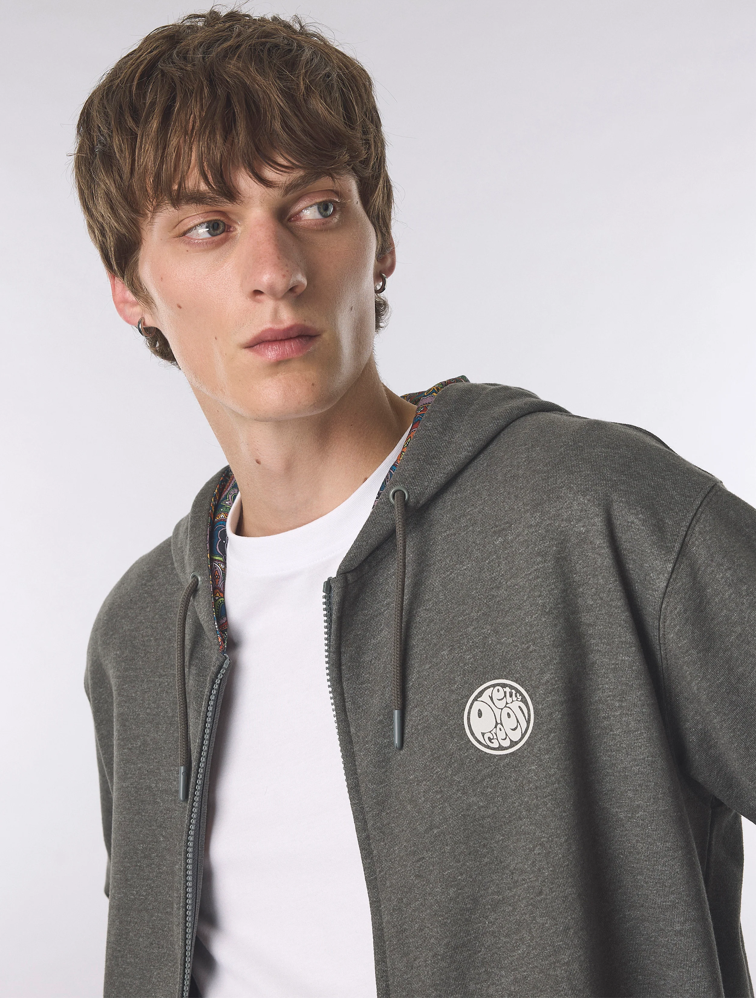 Grey Lounge Zip Up Hoody - Image 10