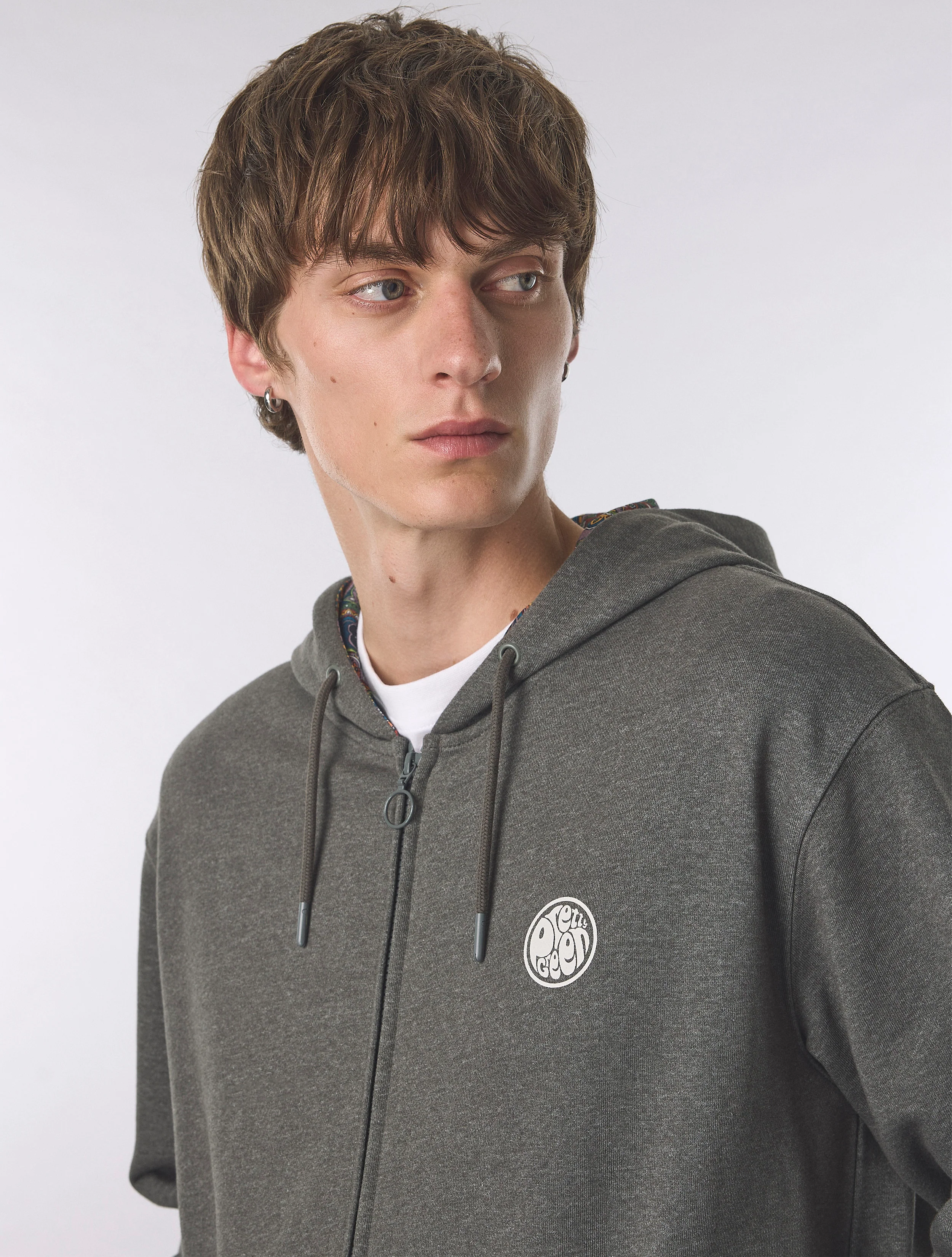 Grey Lounge Zip Up Hoody - Image 9