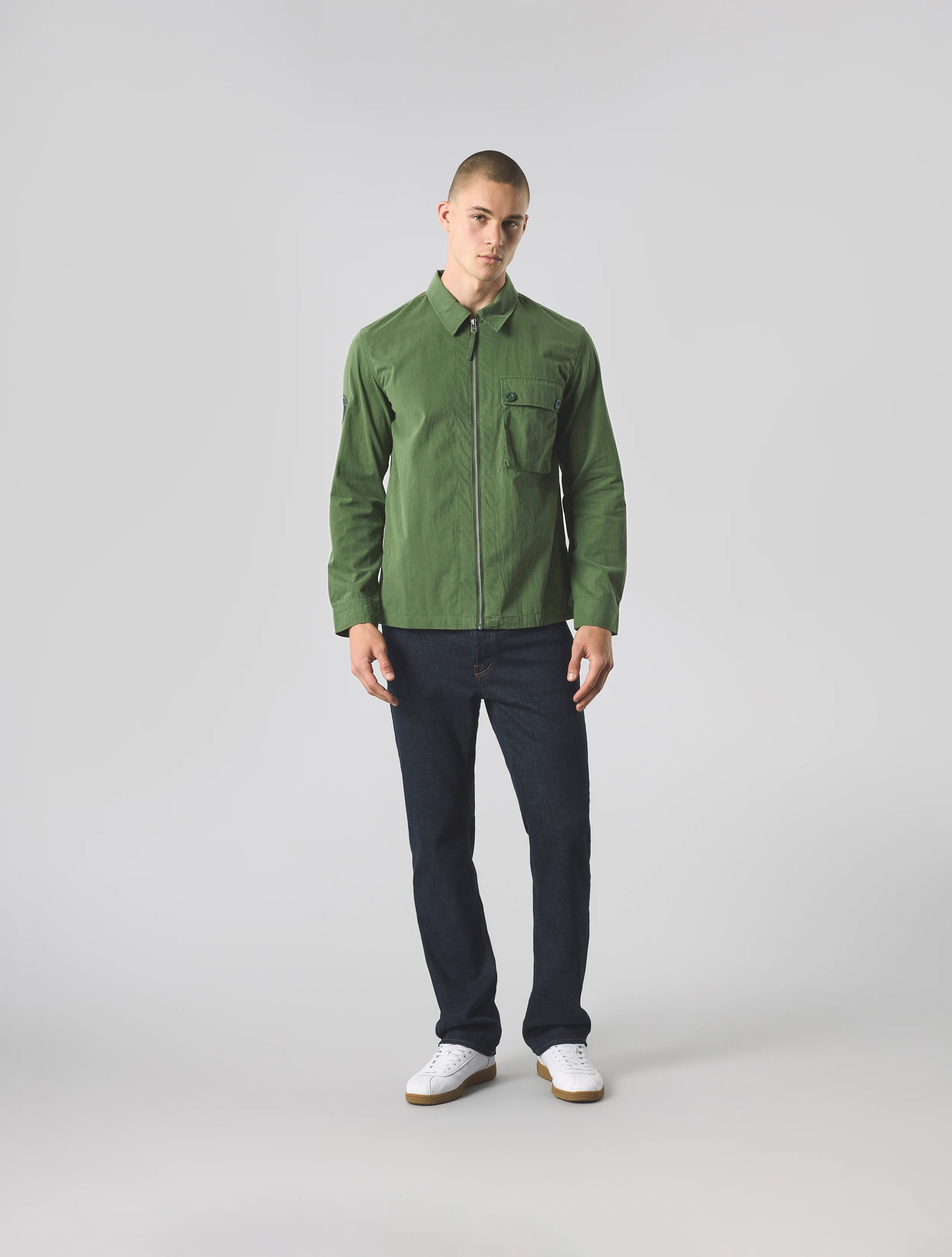 Khaki Feltham Overshirt - Image 2
