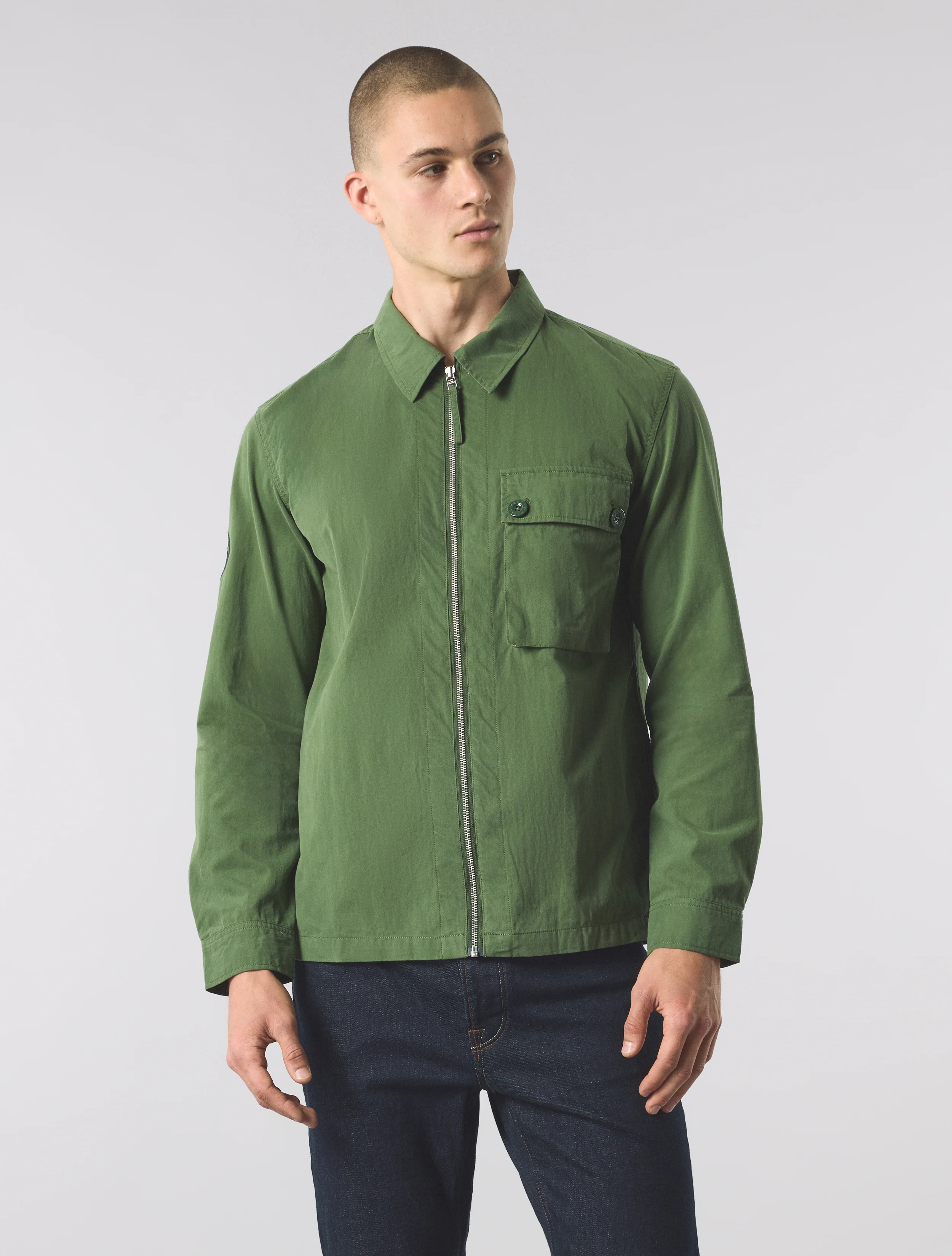 Khaki Feltham Overshirt - Image 3