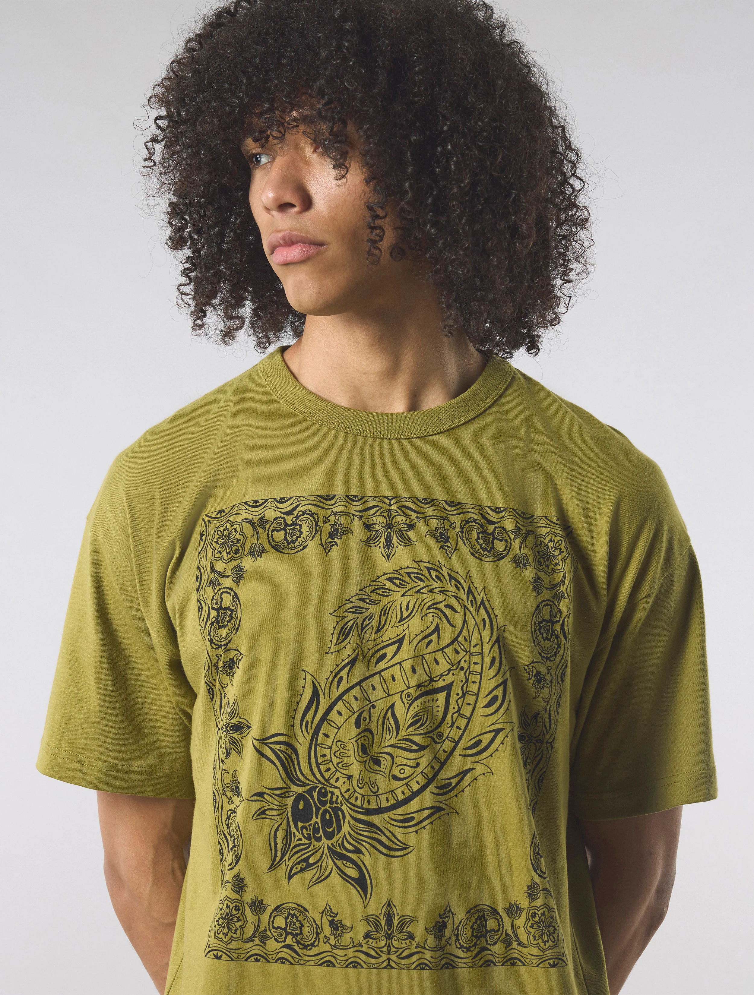 Khaki Parthian Print T-shirt - Image 4