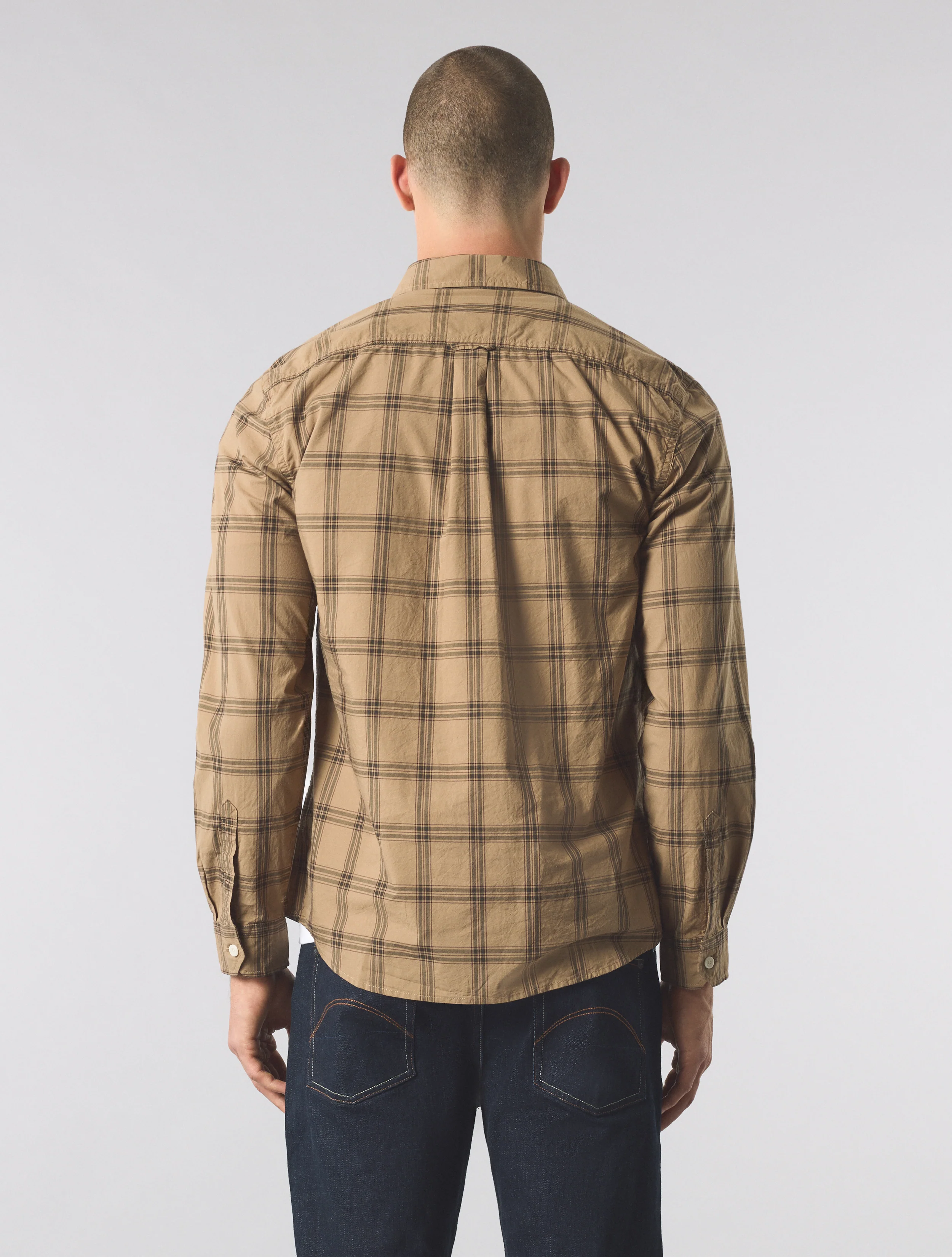 Khaki Willowbank Check Shirt - Image 4