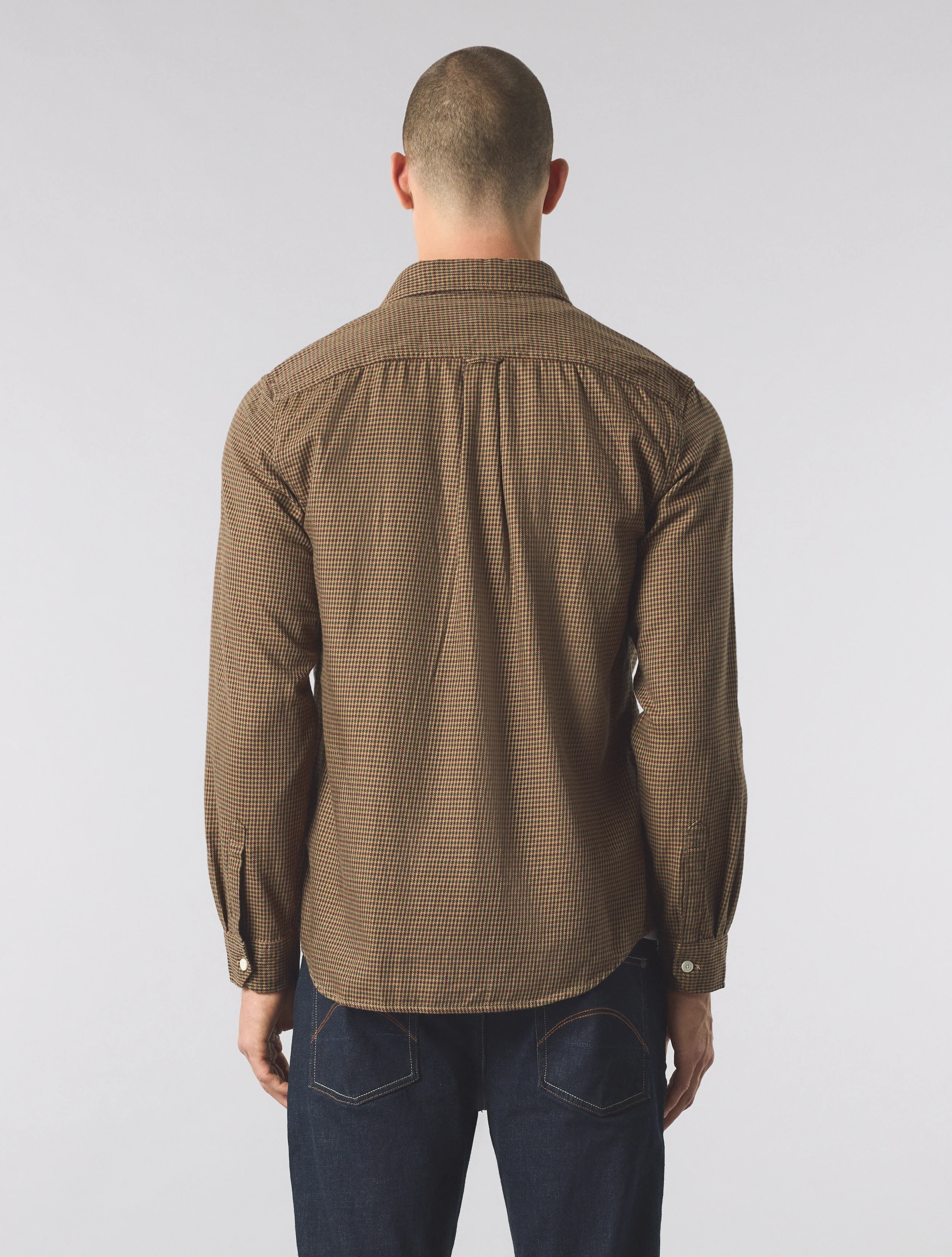 Khaki Wykeham Check Shirt - Image 4