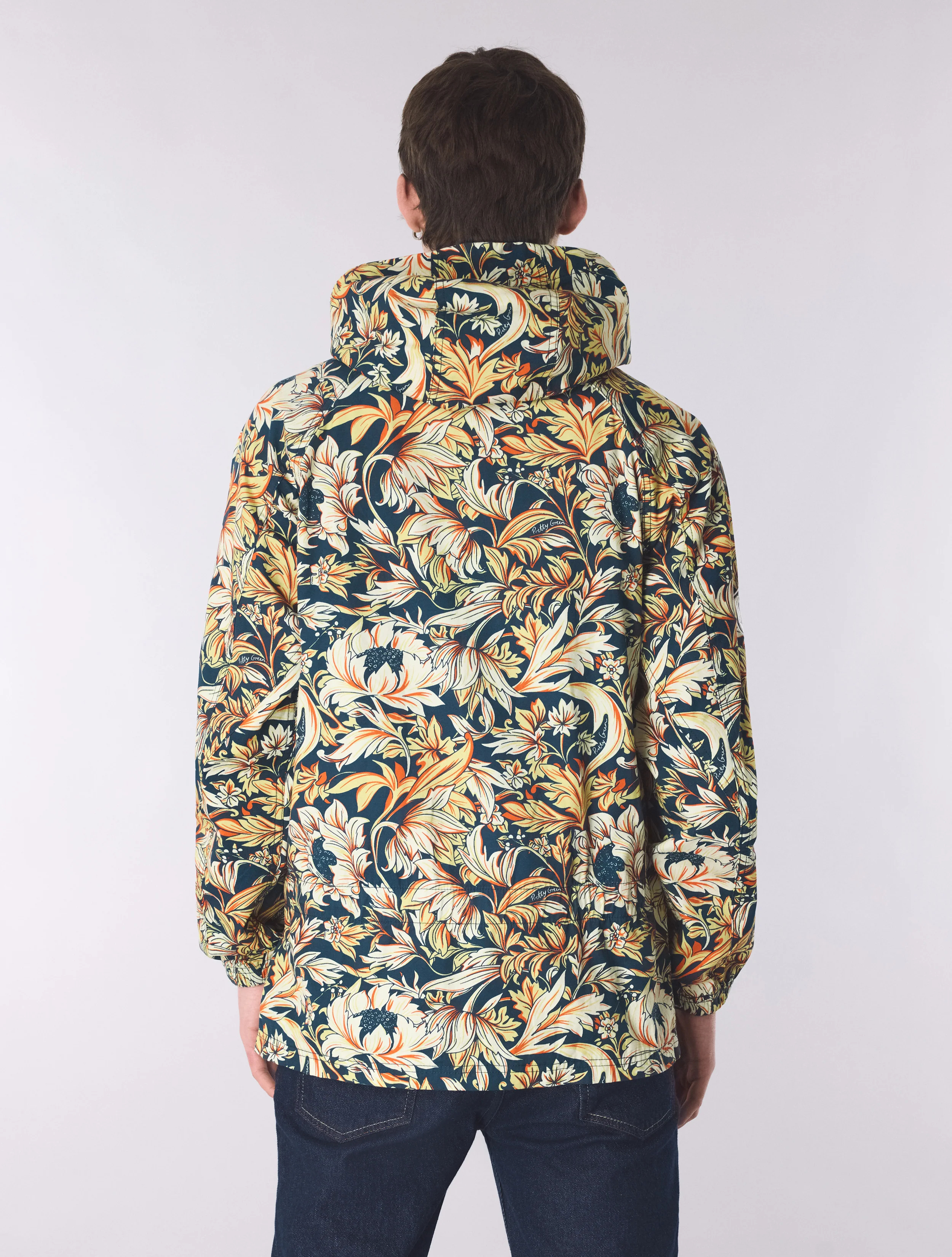 Navy Bostall Printed Jacket - Image 5