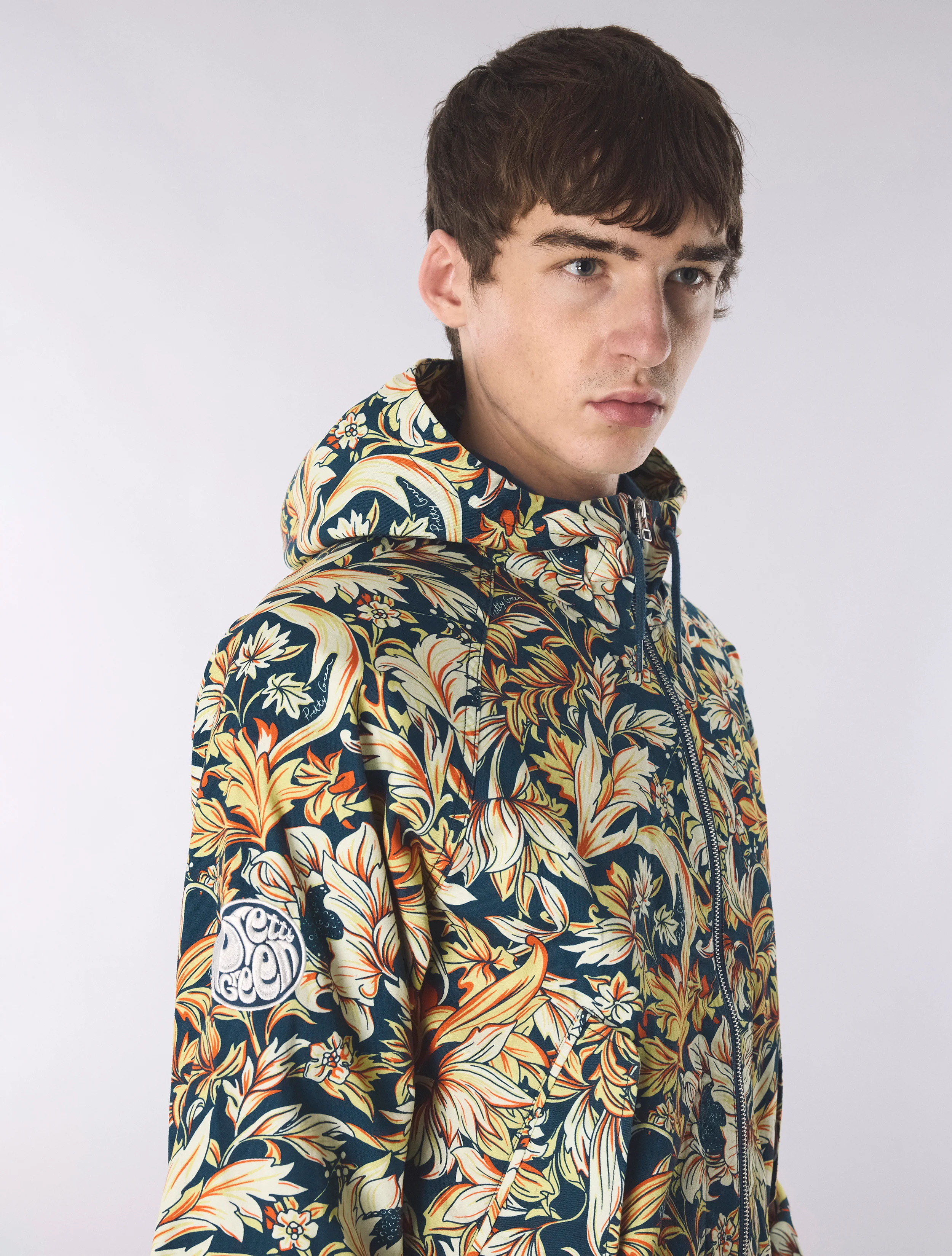 Navy Bostall Printed Jacket - Image 6
