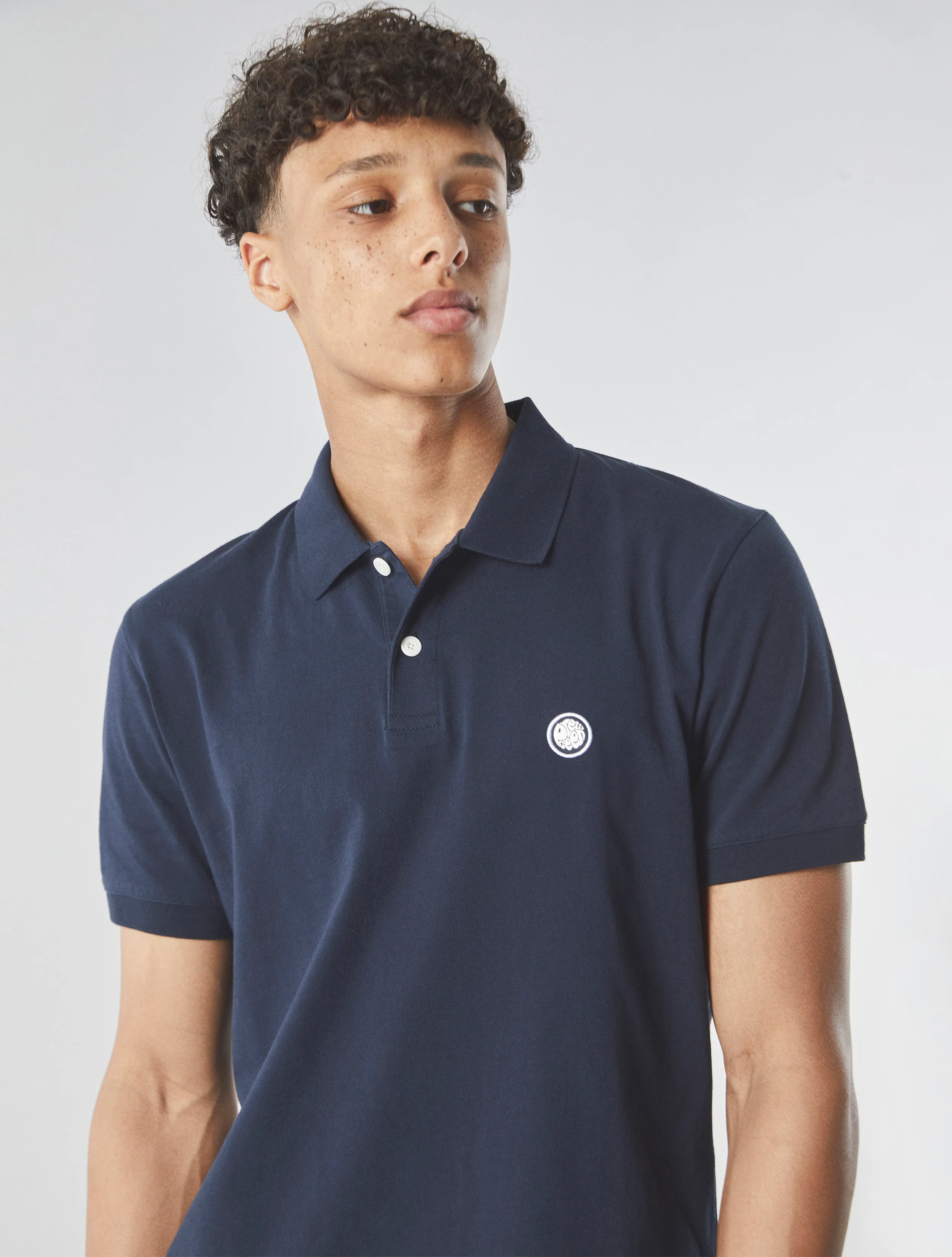 Navy Jerry Jersey Polo - Image 4