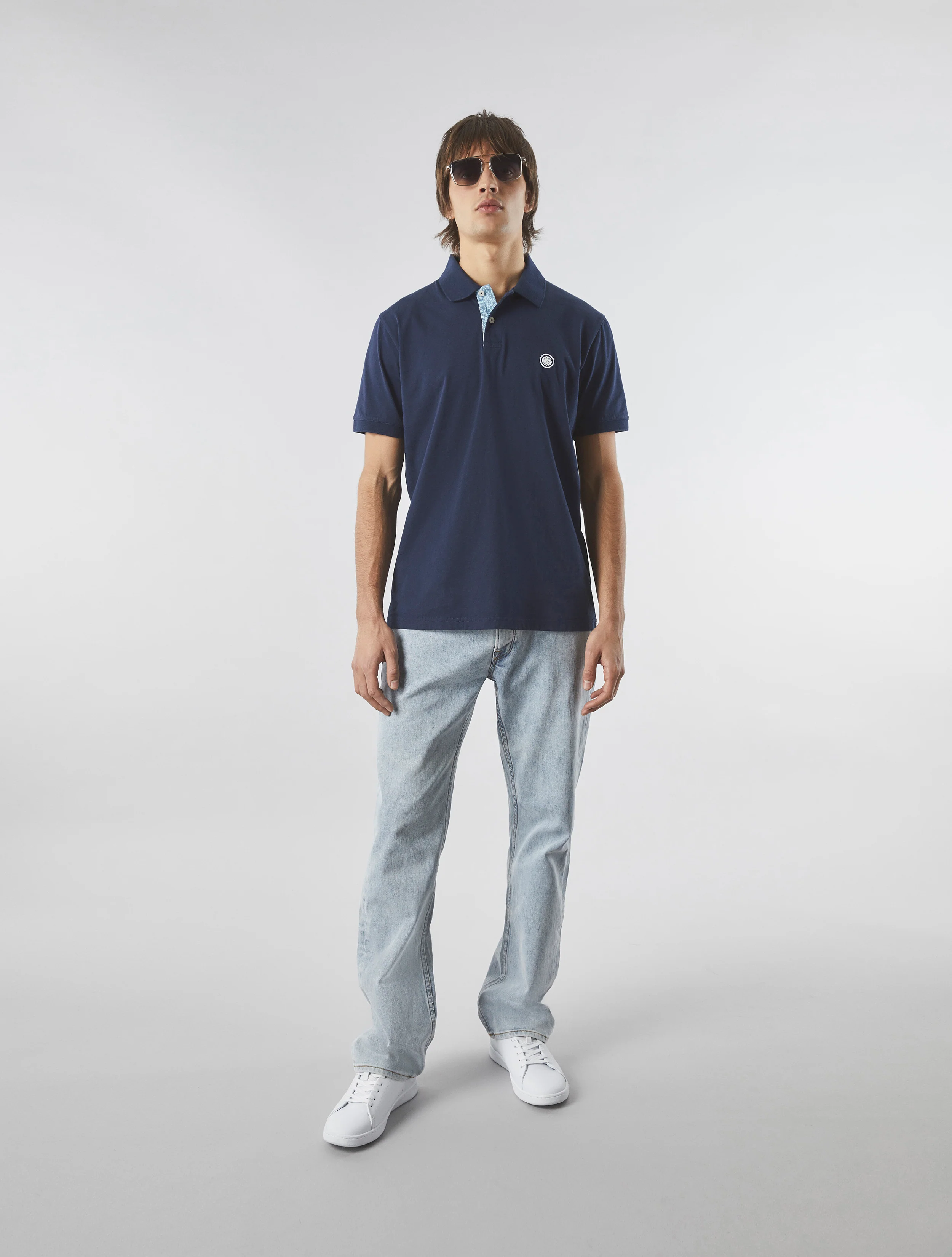 Navy Jersey Polo - Image 2
