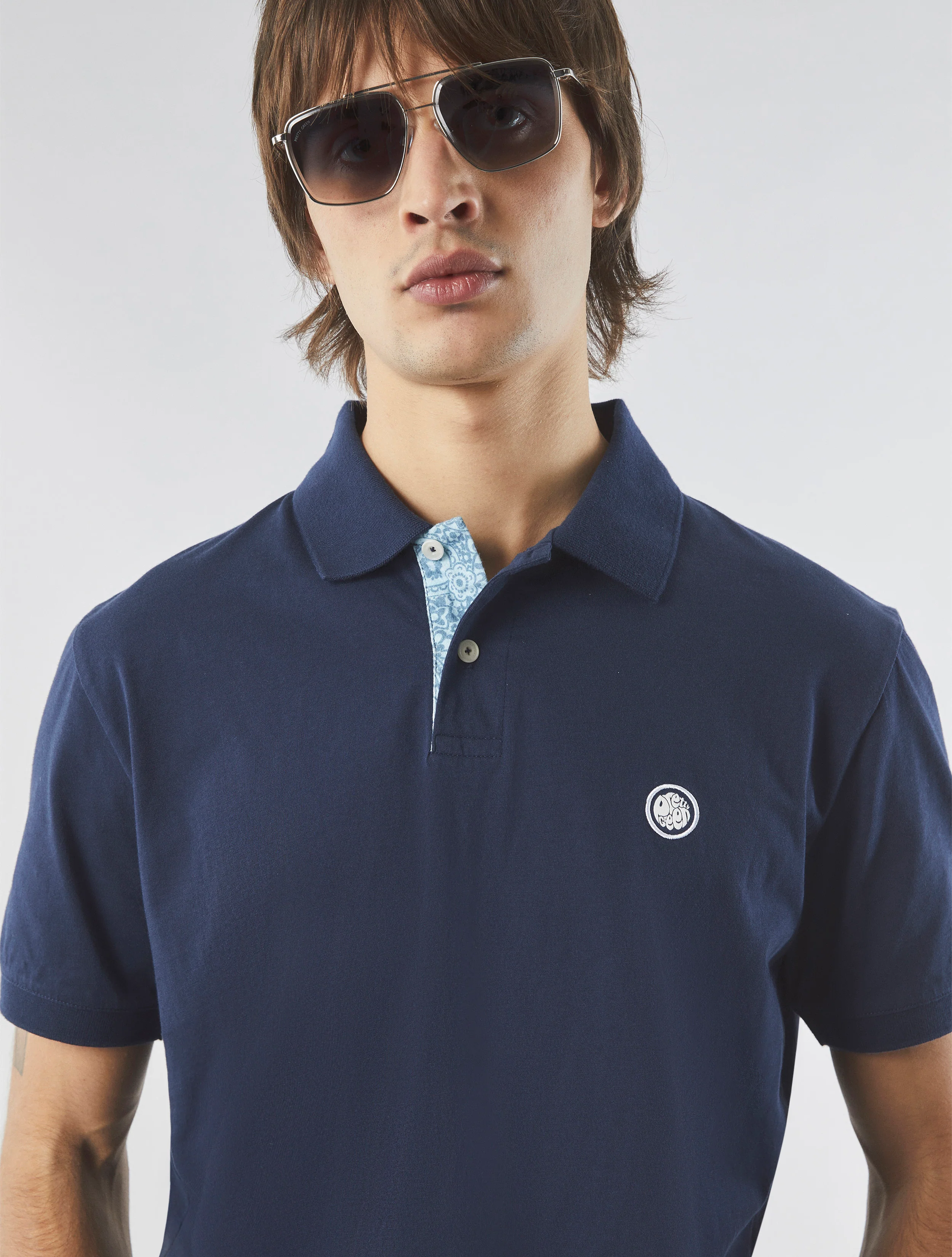 Navy Jersey Polo - Image 5