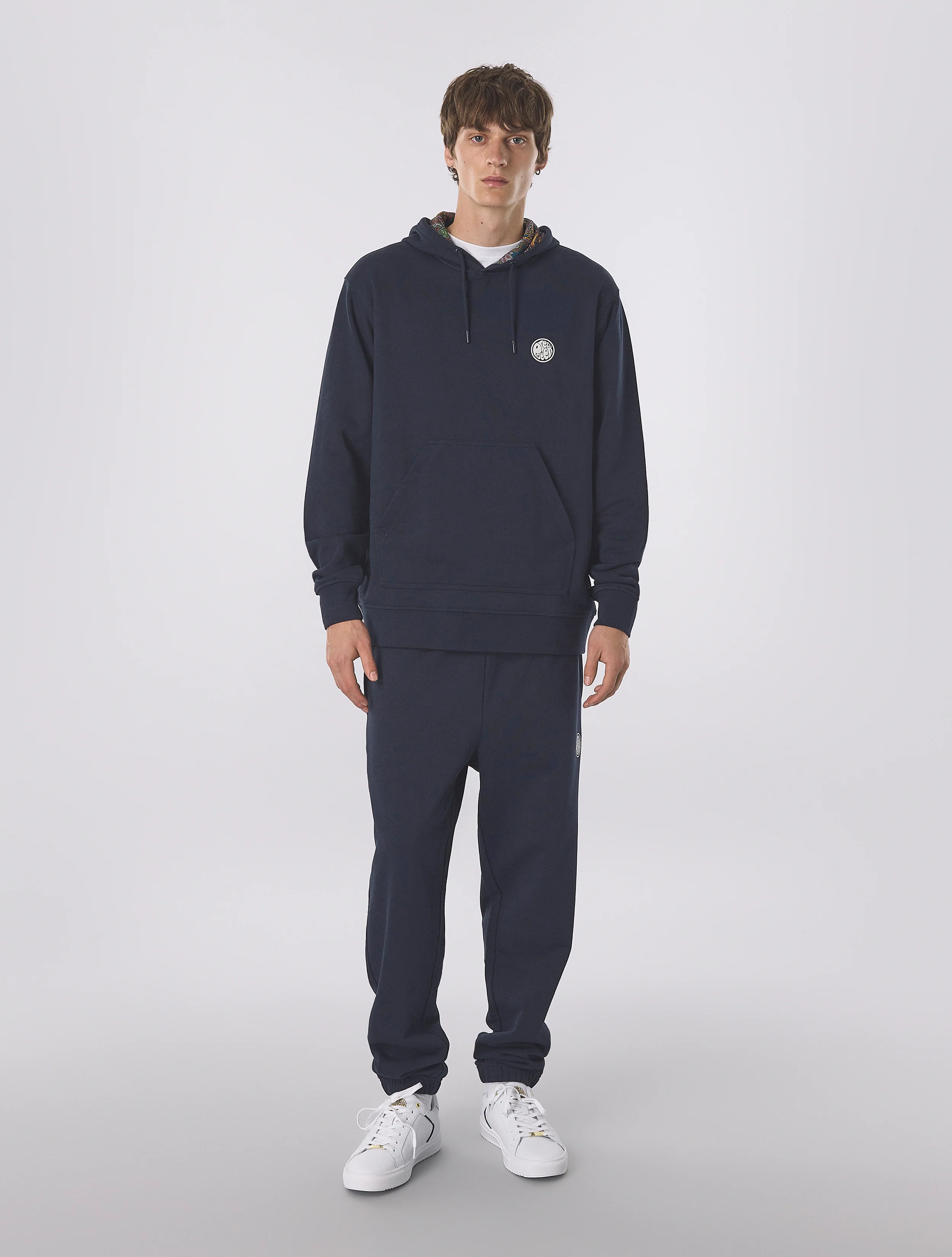 Navy Lounge Hoody - Image 3