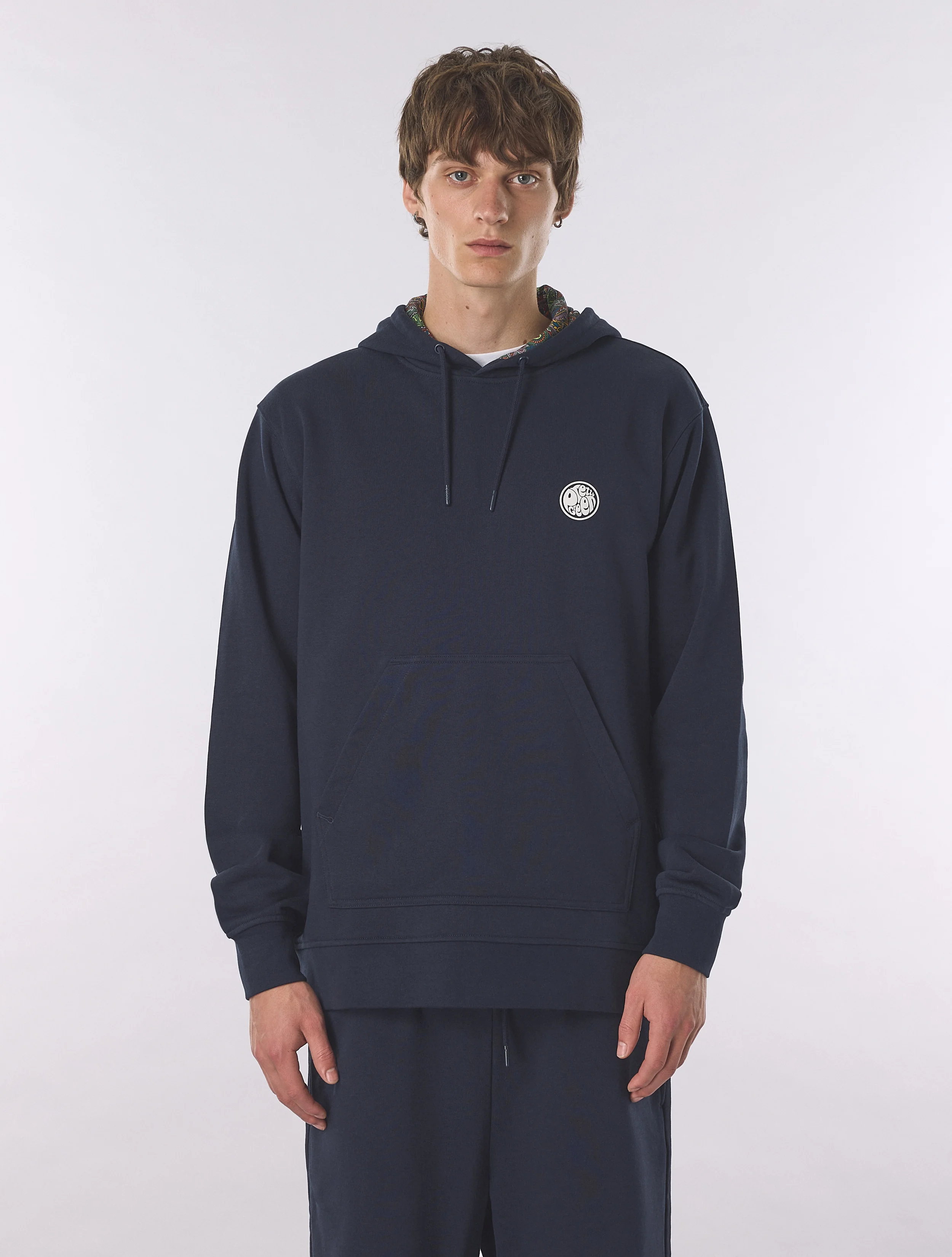 Navy Lounge Hoody - Image 4