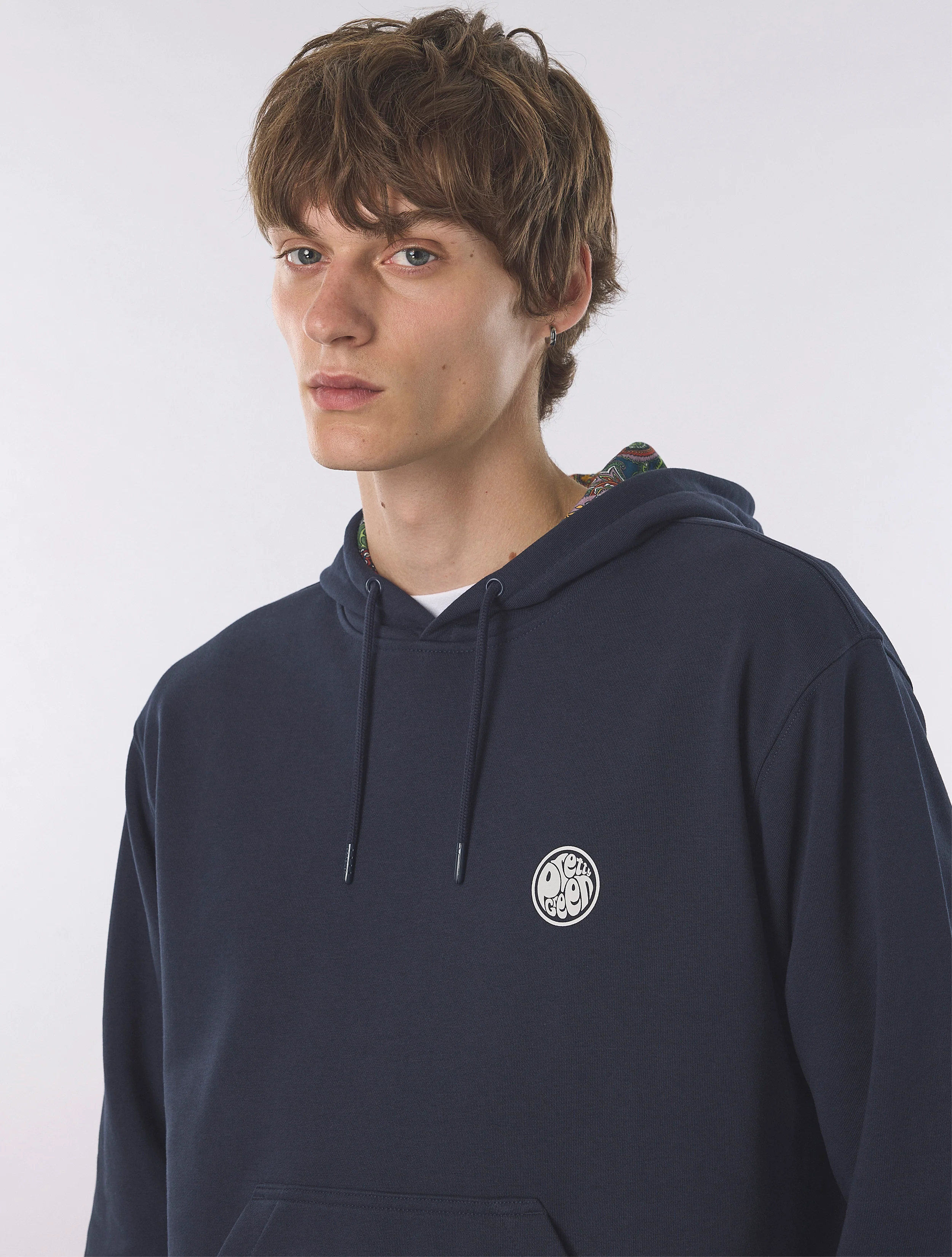 Navy Lounge Hoody - Image 6