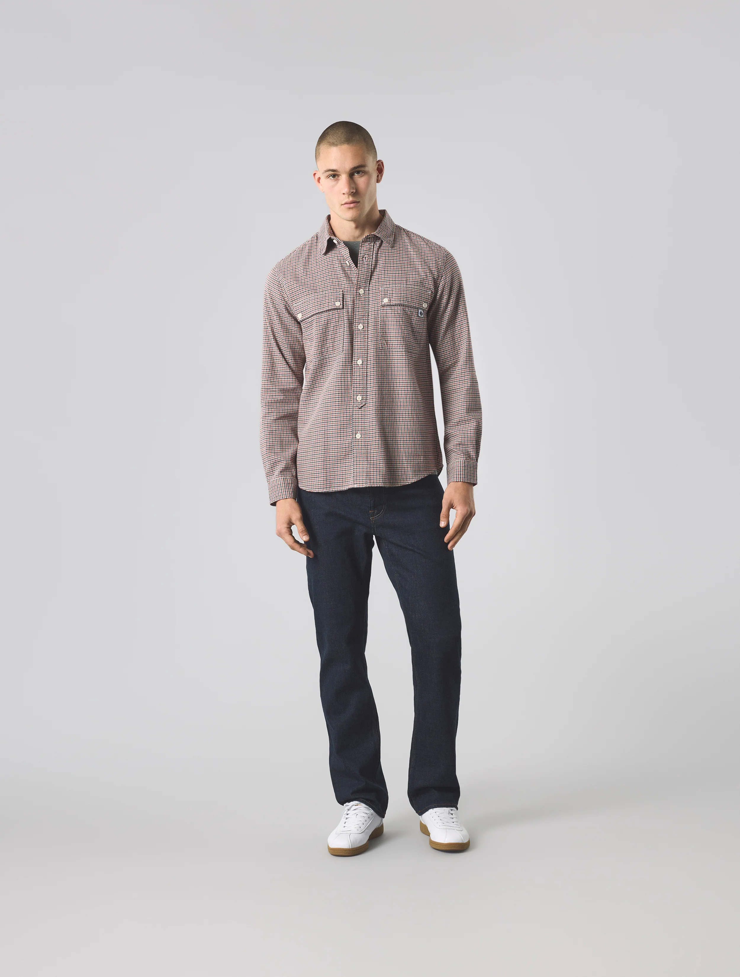 Navy Wykeham Check Shirt - Image 2