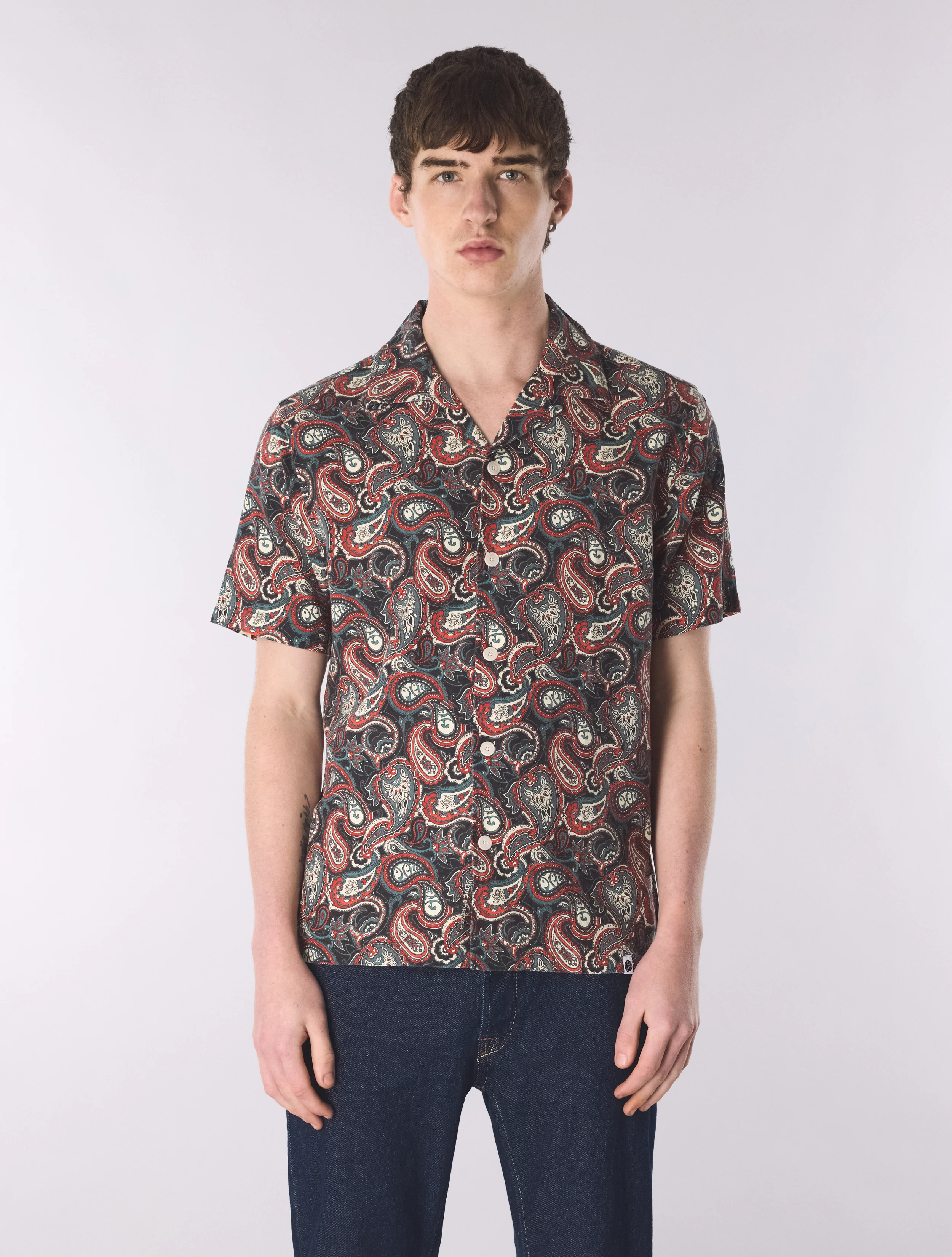 Red Bonamassa Paisley Short Sleeve Shirt - Image 3