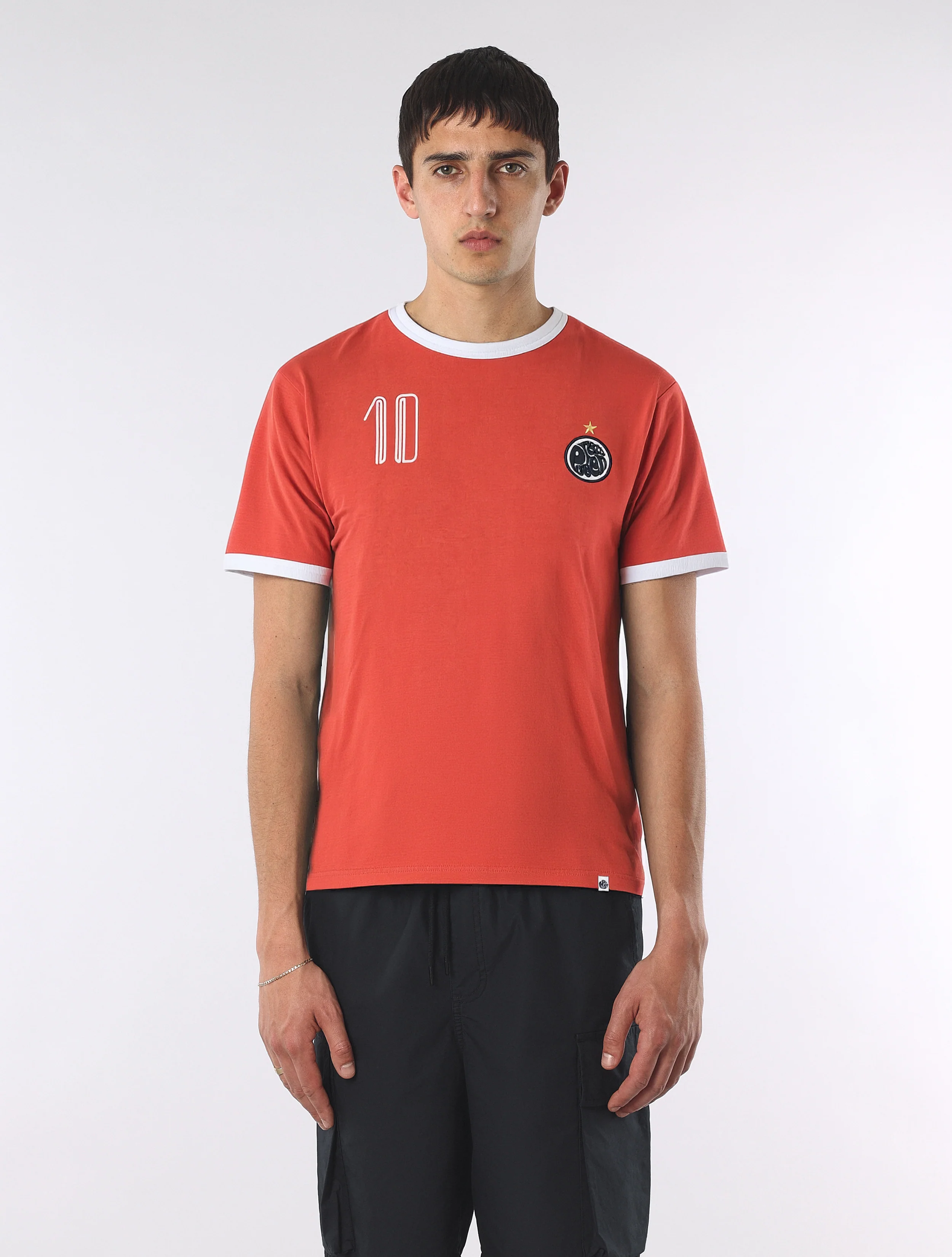 Red Jules Ringer T-Shirt - Image 4