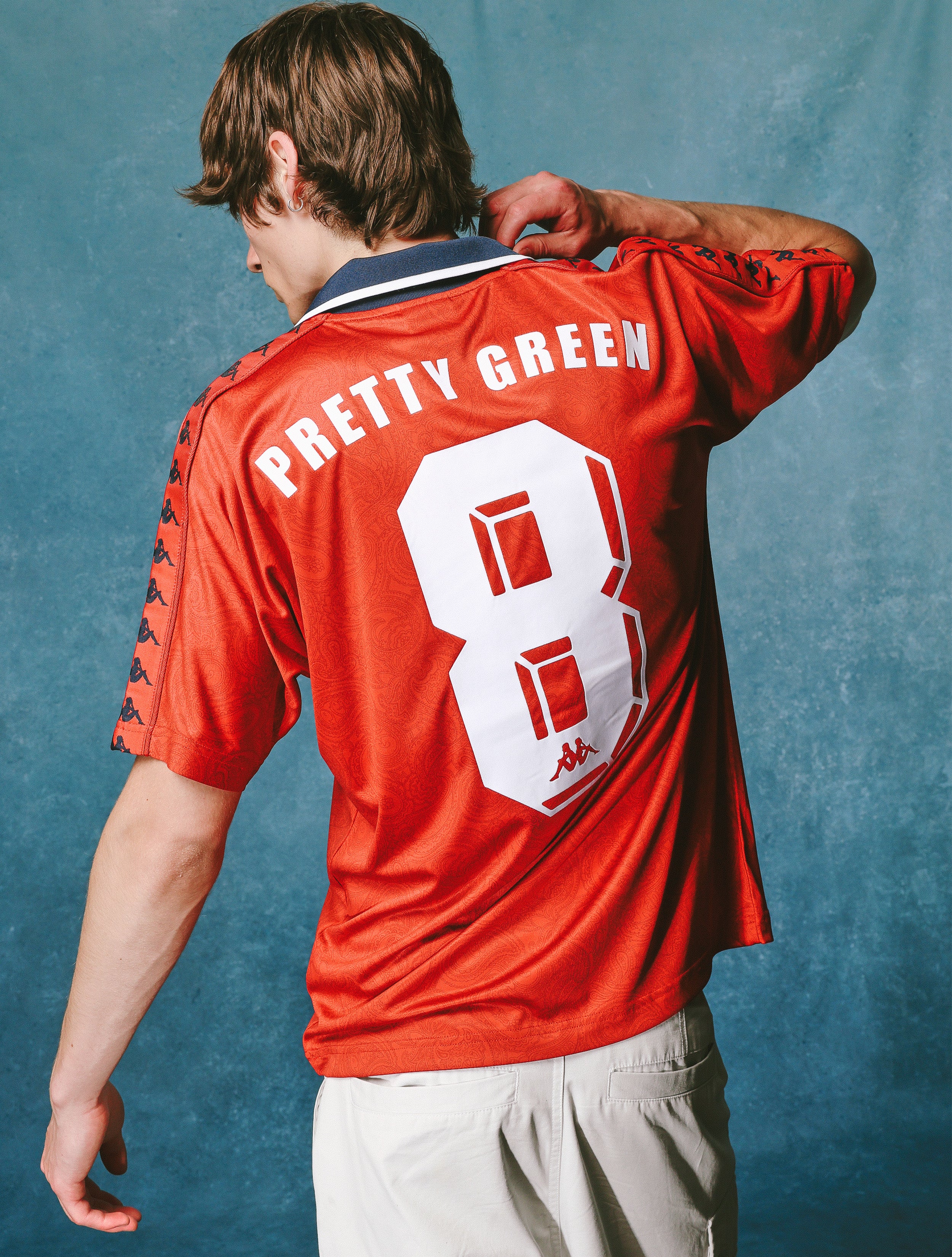 Red Pretty Green x Kappa Away World Cup Football Top - Image 2